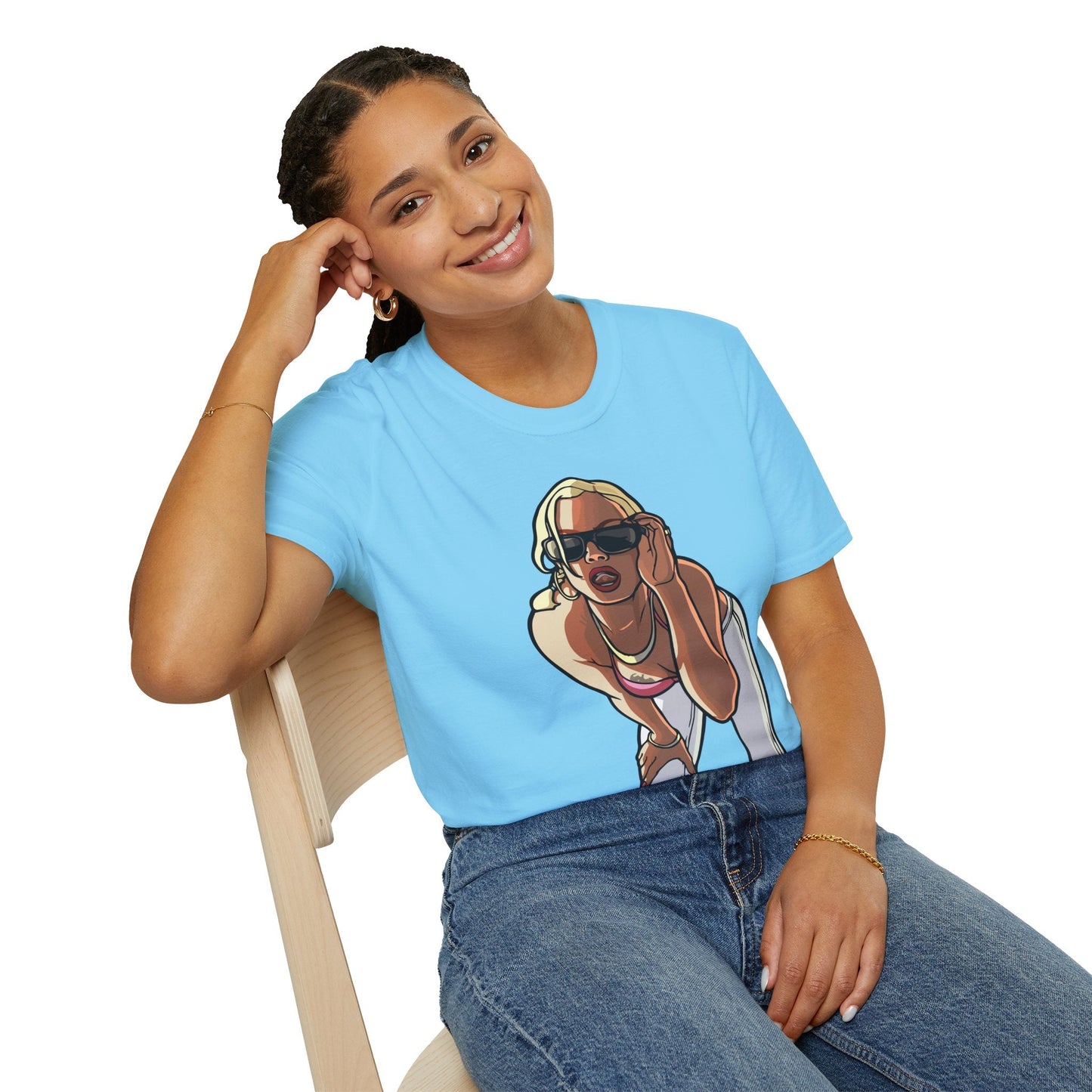 Cartoon Animation T Shirt Funny Tee Unisex Gildan Softstyle 64000 100 Percent Ring Spun Cotton
