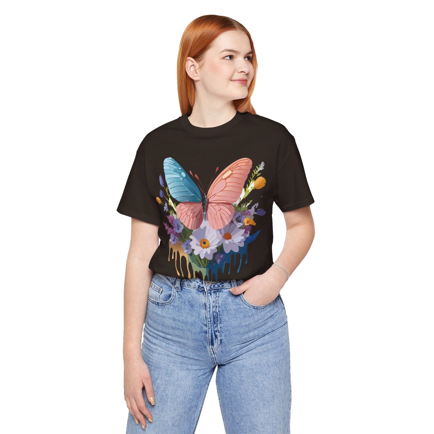 Butterfly Graphic Tee Unisex Adelpha Art Vintage Inspired Short Sleeve Shirt