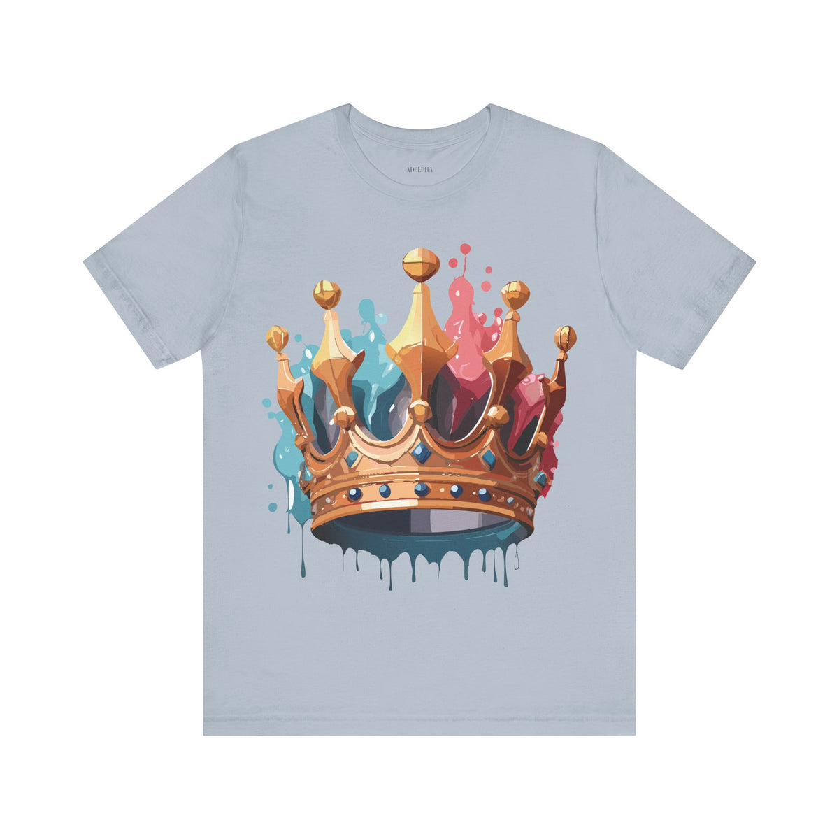 Crown Graphic Unisex Cotton Bella+Canvas Tee with Art Design m18