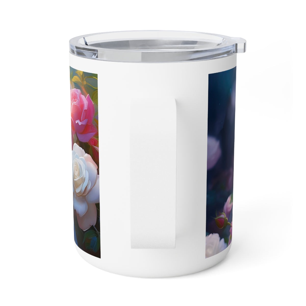 16 Art Design Insulated Coffee Mug Clear Lid 10oz Insulated Coffee Mug 10oz