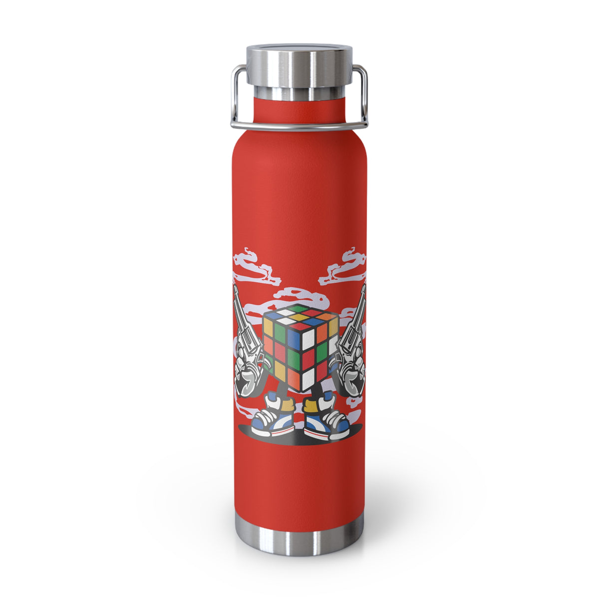 22oz Copper Insulated Water Bottle with Cartoon Design - CV45