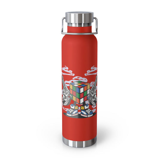 22oz Copper Insulated Water Bottle with Cartoon Design - CV45