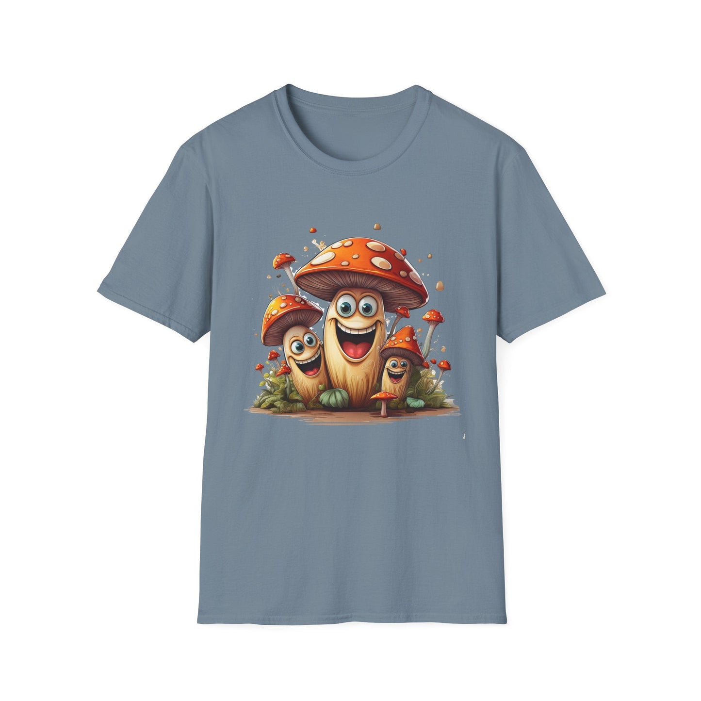 Mashroom Tee Shirt Unisex Funny Mashroom Design Softstyle 100 Percent Cotton Gildan
