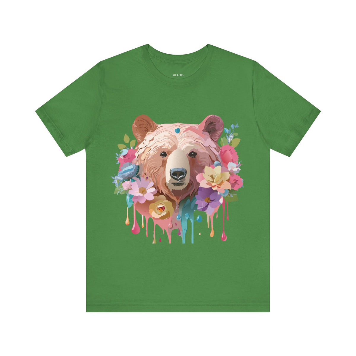 Bear Graphic Design Tee Bella+Canvas Unisex 100 Cotton Tee Shirt a113
