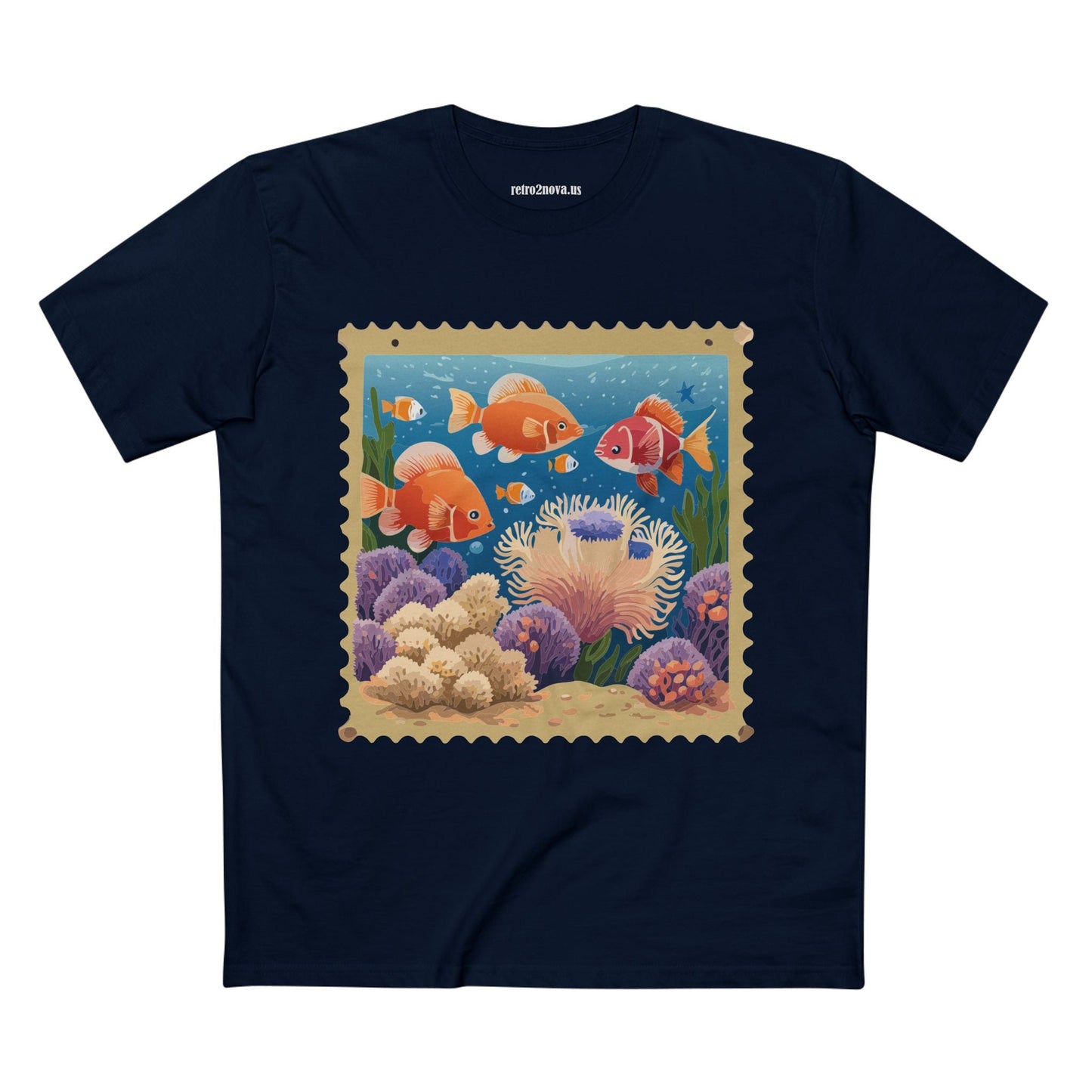 Stamp Shirt Postage Stamp Tee PS20 Unisex Premium Cotton Art Tee Retro2Nova Collection