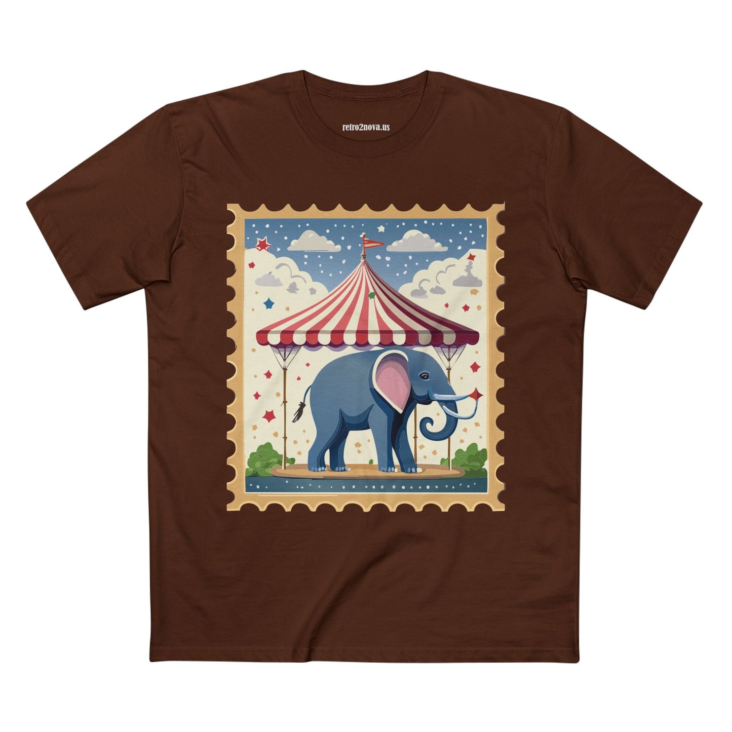 Stamp Shirt Postage Stamp Tee Unisex Premium Cotton Original Art Design Retro2Nova Collection