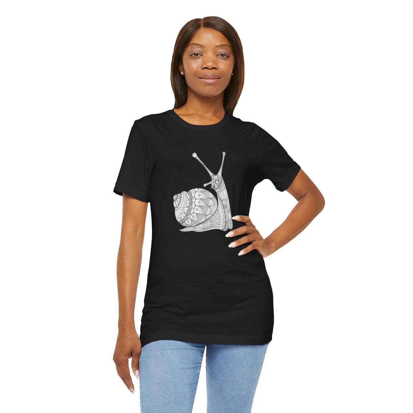 Unisex-T-Shirt mit Tier-Print 