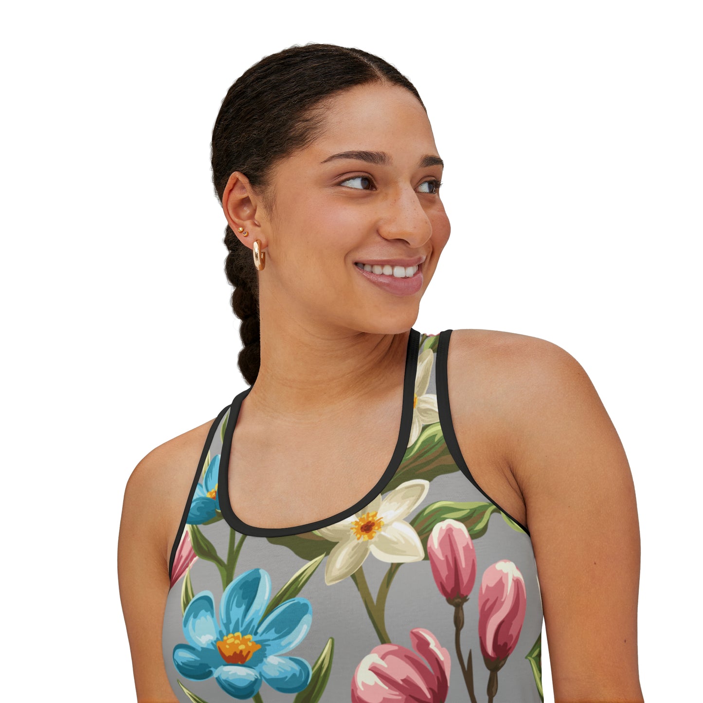 Summer Tank Top with floral prints