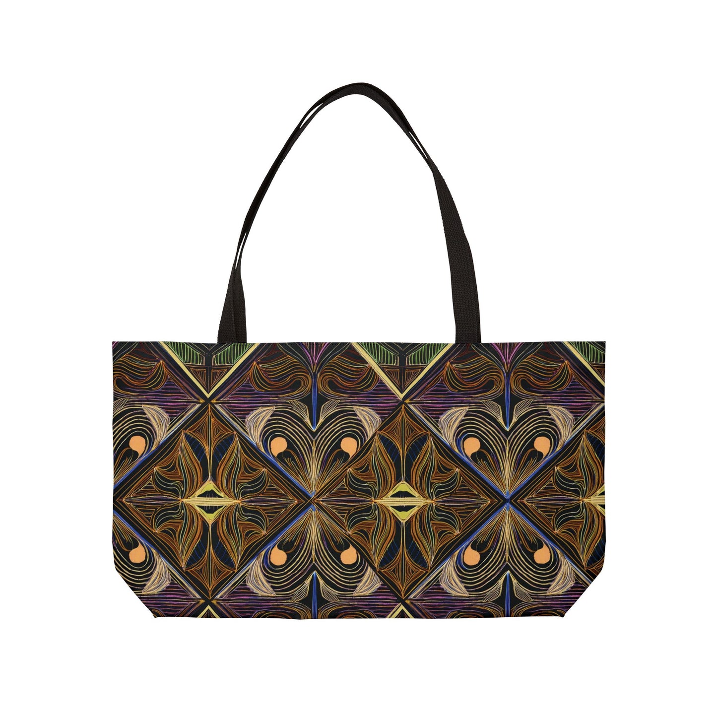 Ornament Print Big Bag High-Quality 100% Spun Poly 24x13 Canvas Art Bag OR-53