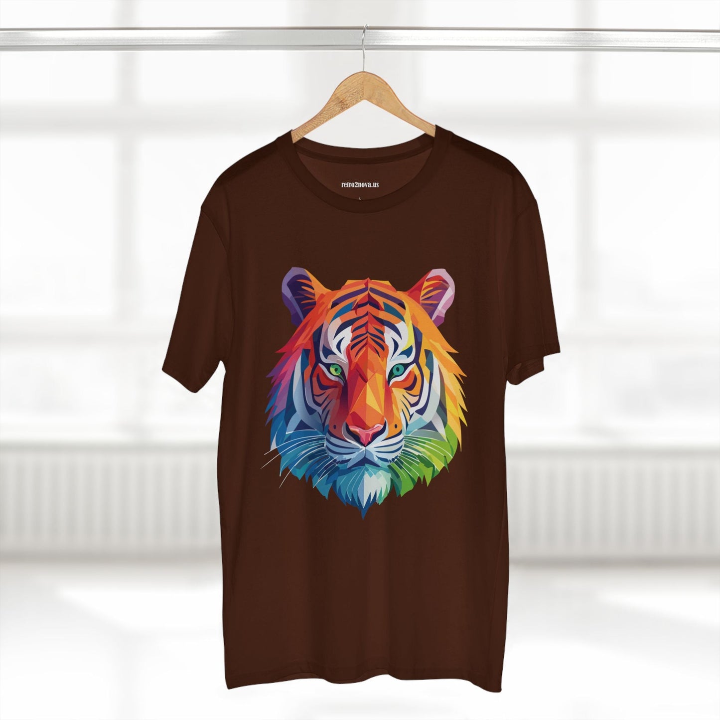 Tiger Animal Shirt Unisex Premium Cotton Tee With Original Art Design Retro2Nova Art Collection Exclusive Art Print
