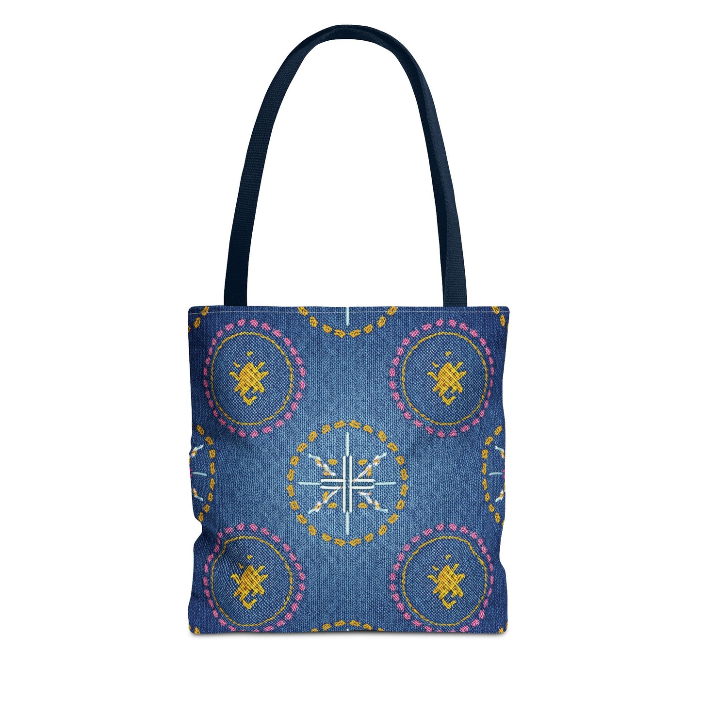 Diwali Graphic Denim Fabric Imitation Print Unisex Canvas Bag Poly Spun 3 Sizes Tote Bag 205-3