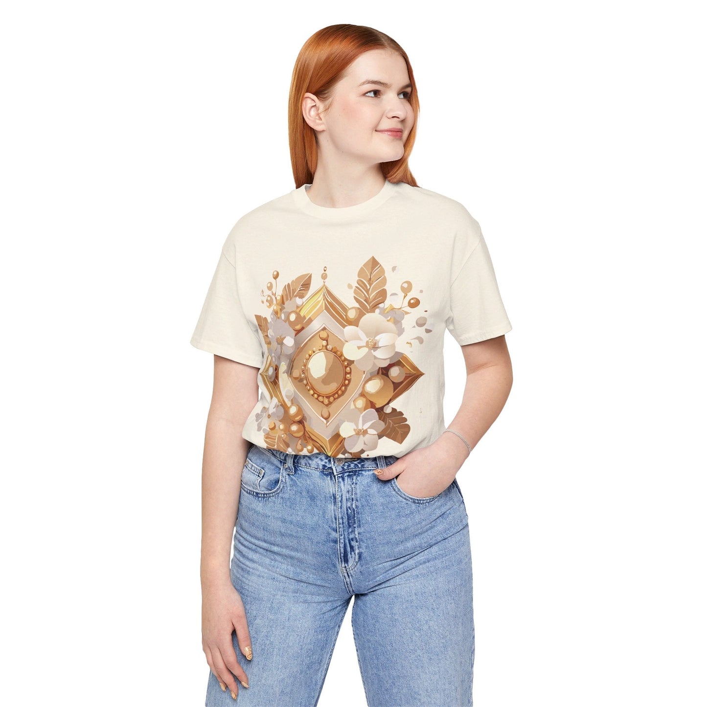 Jewelry Graphic Unisex 100 Cotton Vintage Treasure Art T-Shirt 28