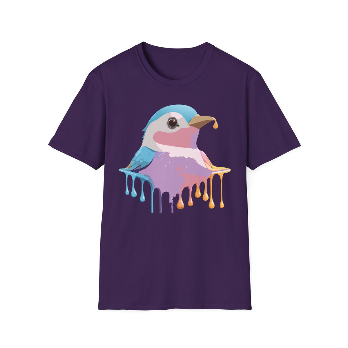 Colorful Dripping Kookaburra T-Shirt | Watercolor Bird Illustration
