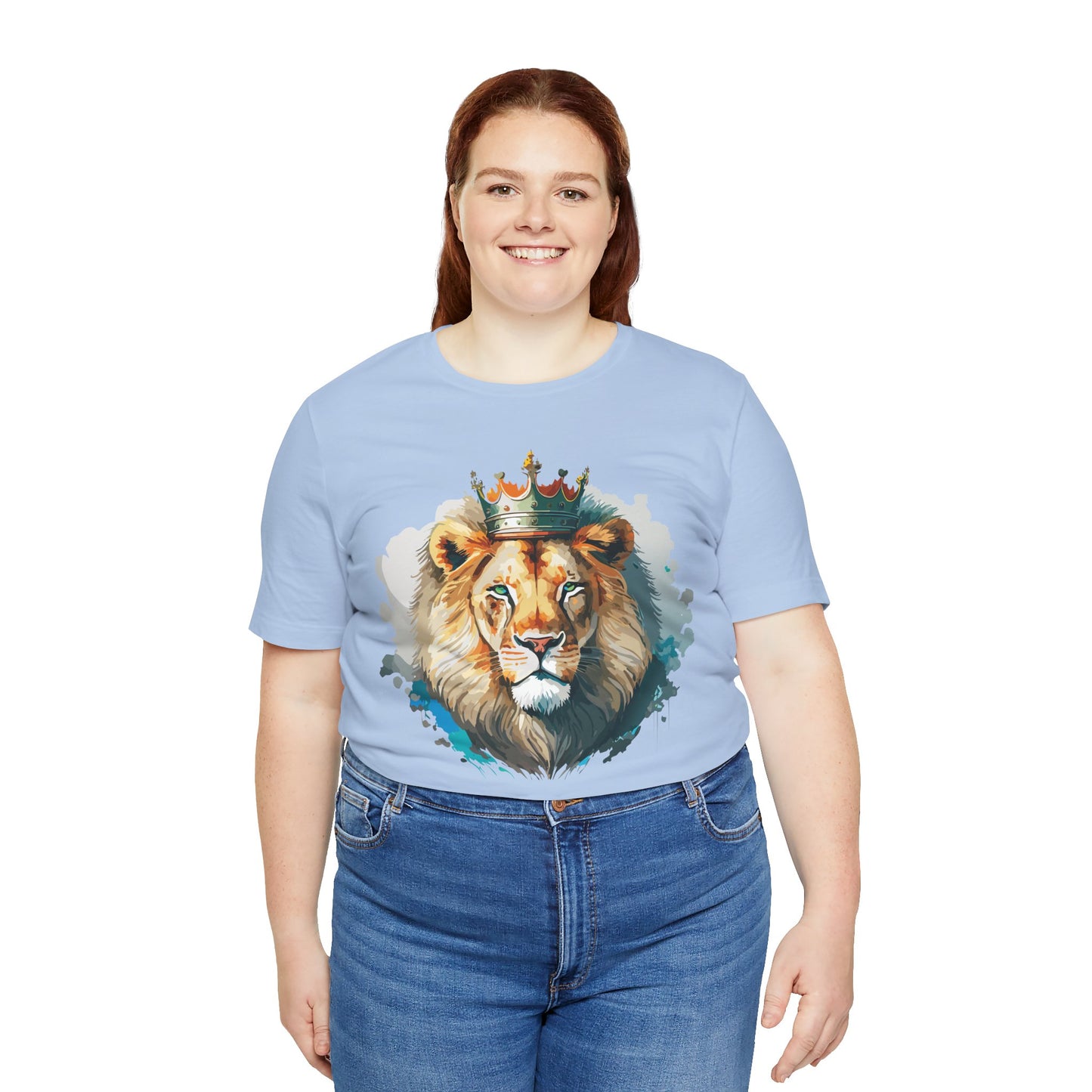 Lion Shirt, Animal Shirt, T-Shirt with Lion, Art Design Tee, Animal Tees, Safari T-Shirt, Crown Tee 13