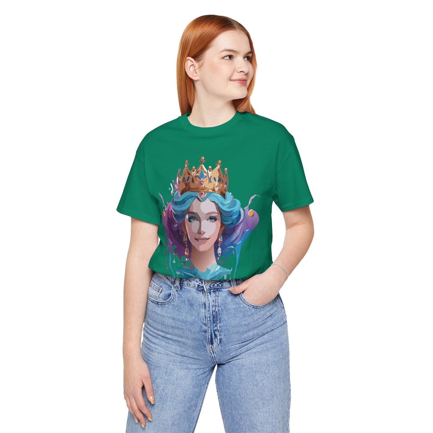 Queen Woman Portrait Graphic Unisex 100 Cotton Vintage Artwork Tee 1