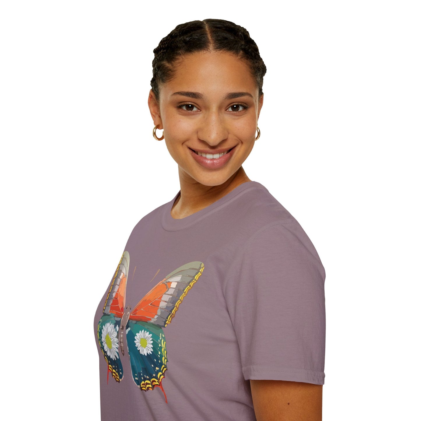 Butterfly Shirt Unisex Gildan Softstyle 64000 Short Sleeve T Shirt Monarch Design