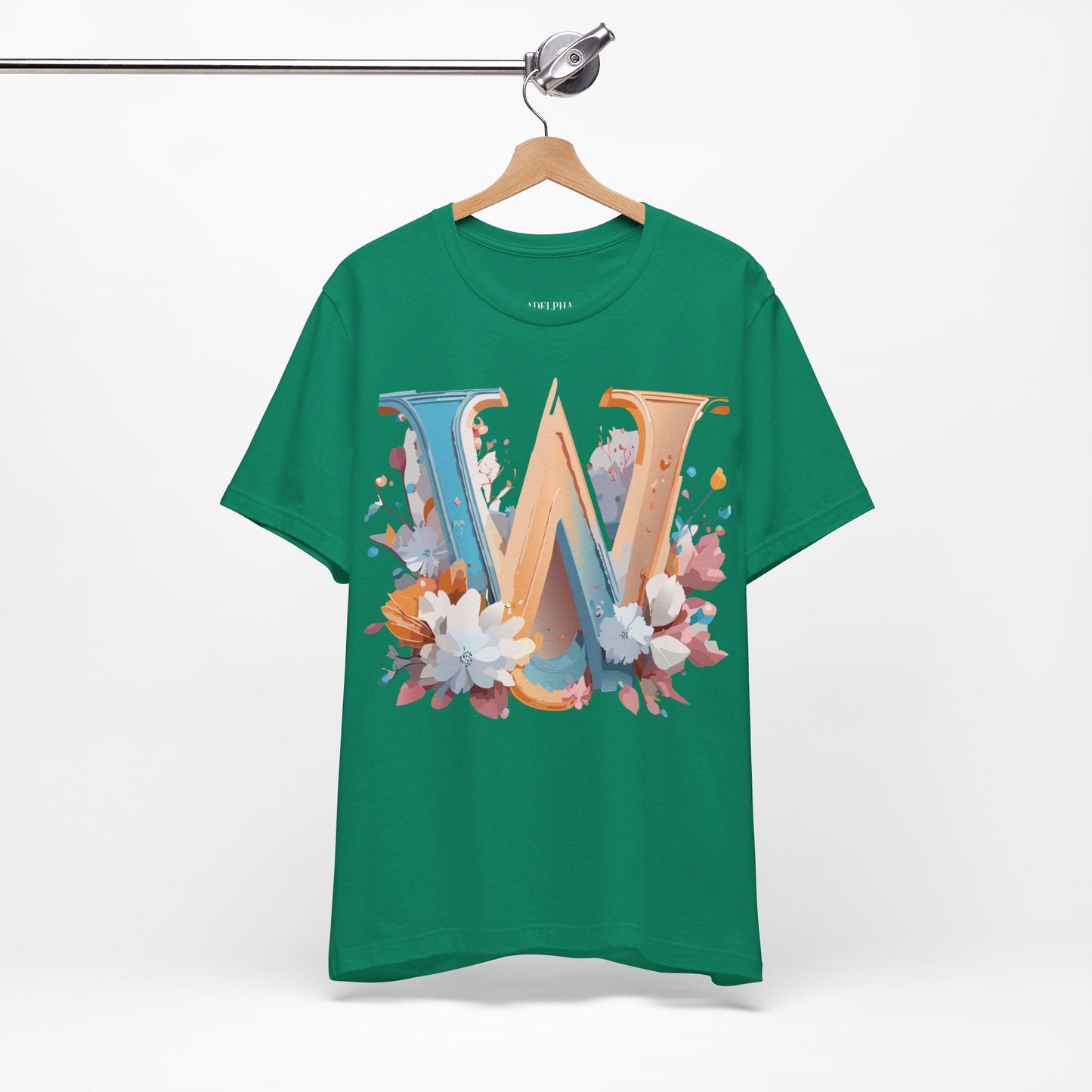 Letter W Shirt Unisex Graphic Tee By Adelpha Featuring Vintage Artwork For Everyday Casual Wear