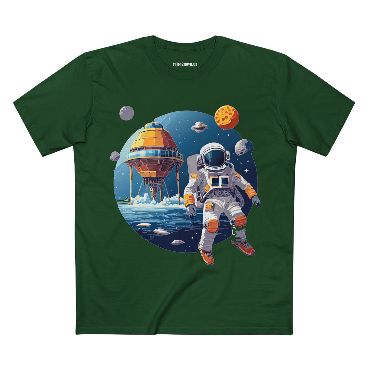 Cosmos Astronaut Graphic Tee Staple Unisex 100 Cotton Tee Shirt - CS-38