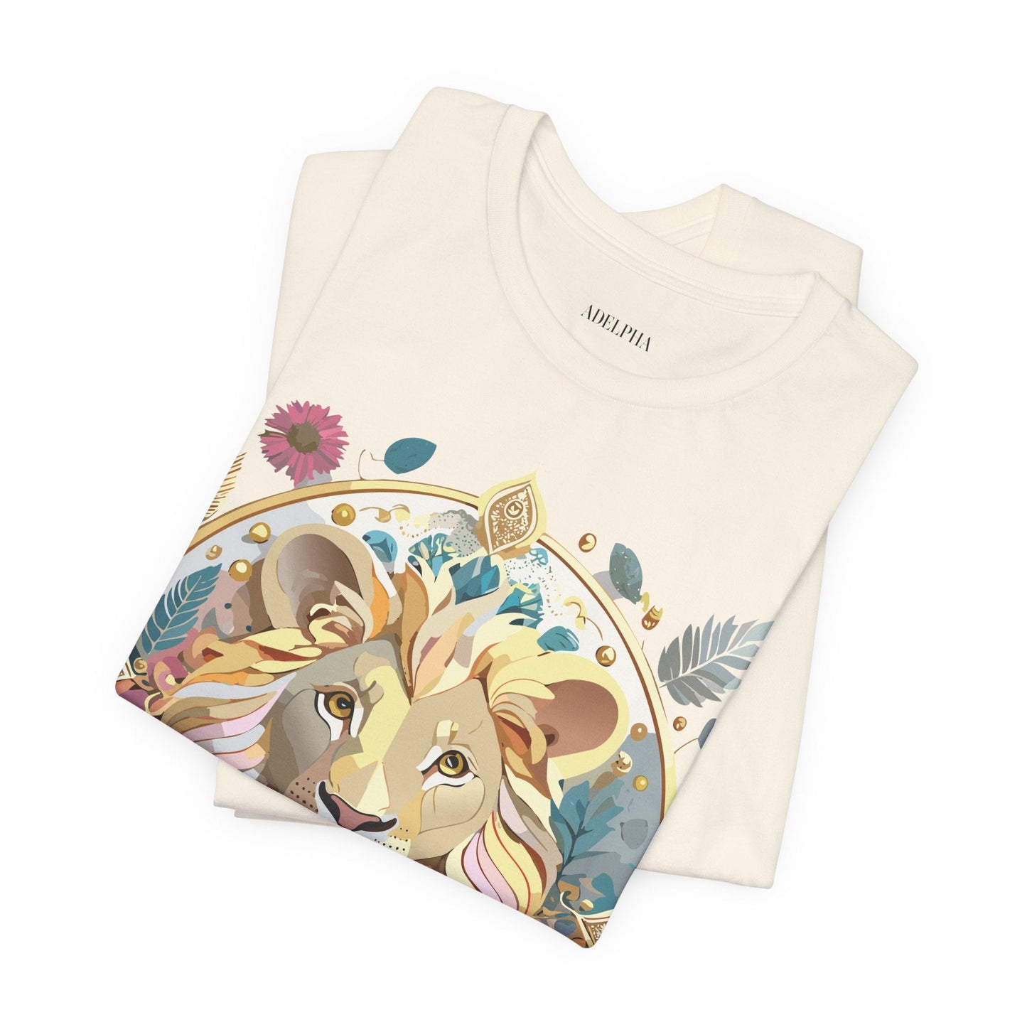 Medallion Graphic Unisex 100 Cotton Vintage Animal Medal Artwork Tee 64