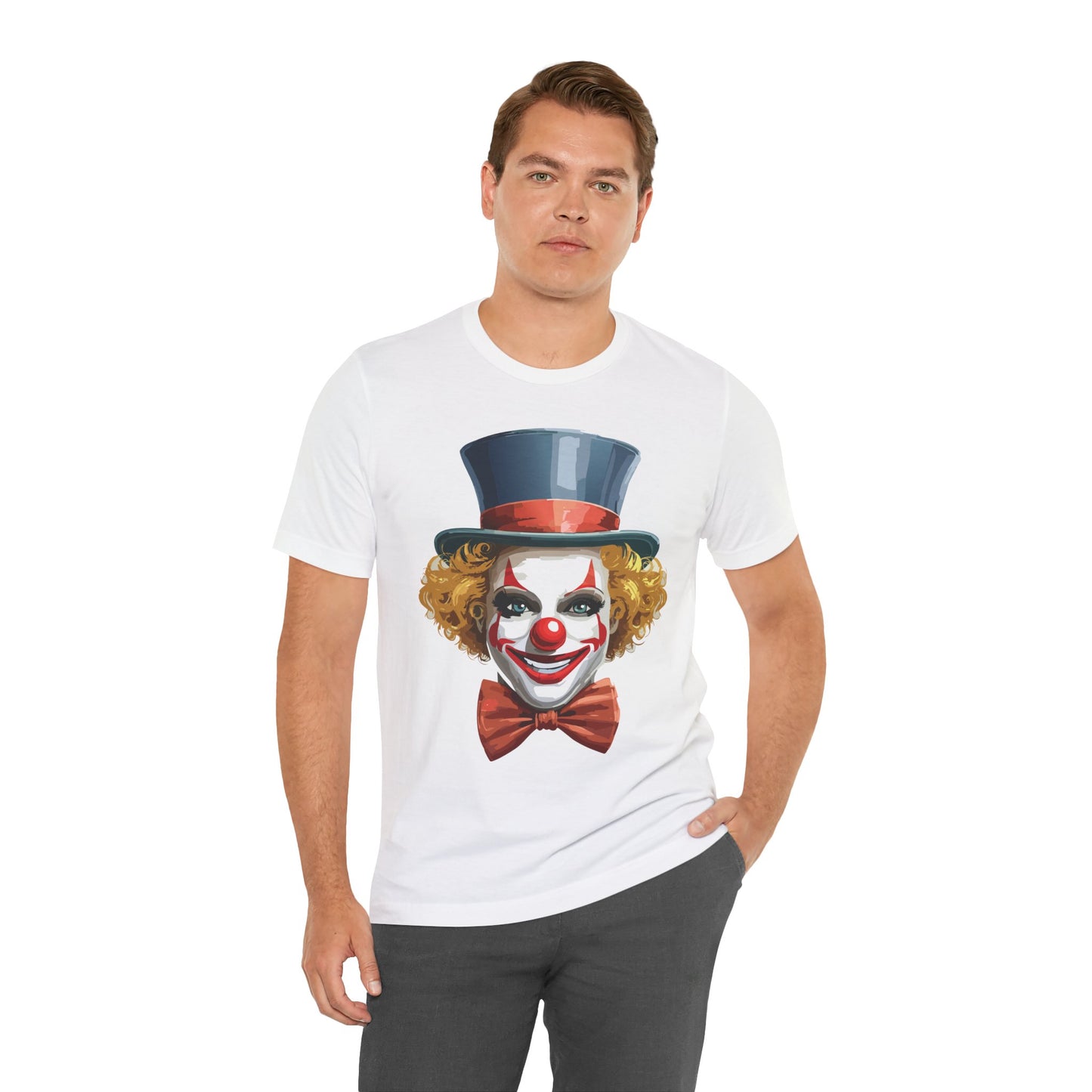 Clown Shirt, Funny Shirt, T-Shirt with Clown, Funny Art Design Tee, Circus Tees, Circus T-Shirt, Unisex Humor Wear 11