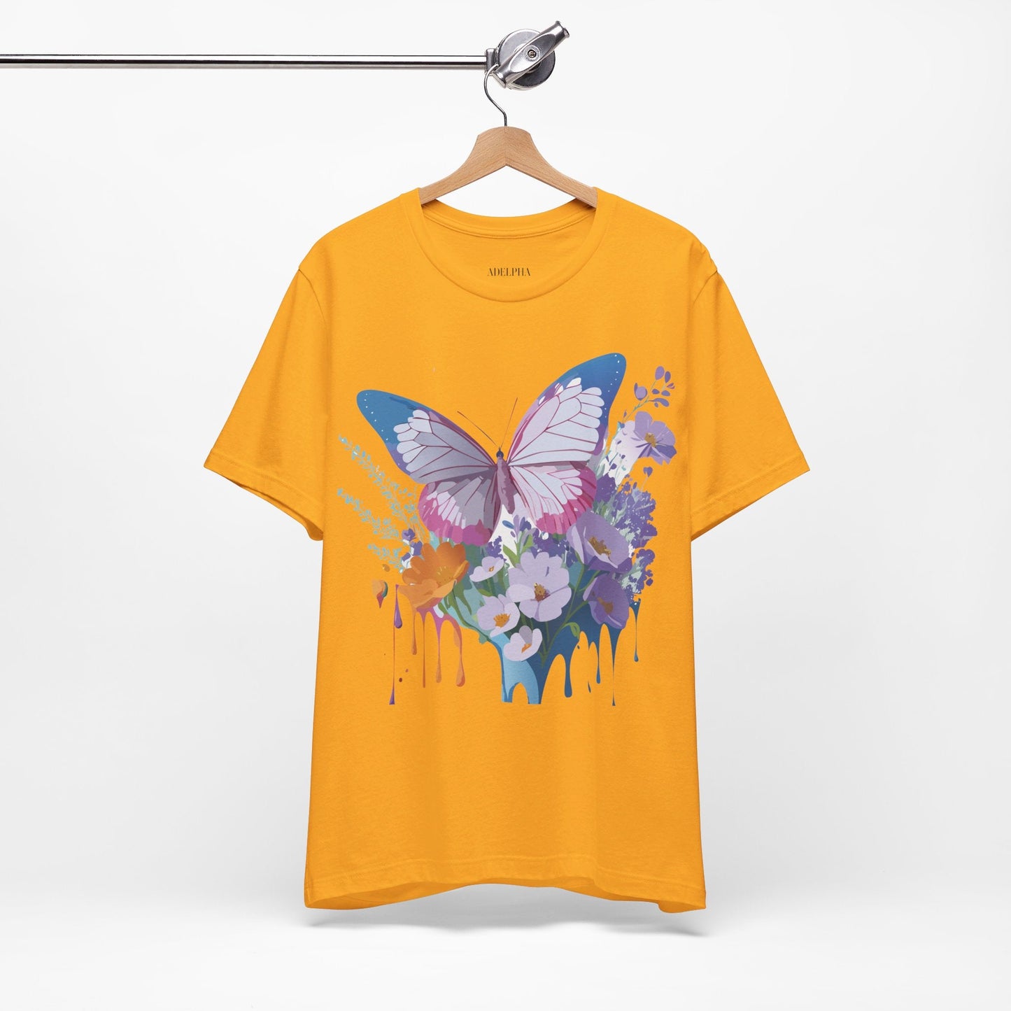 Unisex Butterfly Graphic Tee Adelpha Art Design Vintage Inspired Jersey Tee