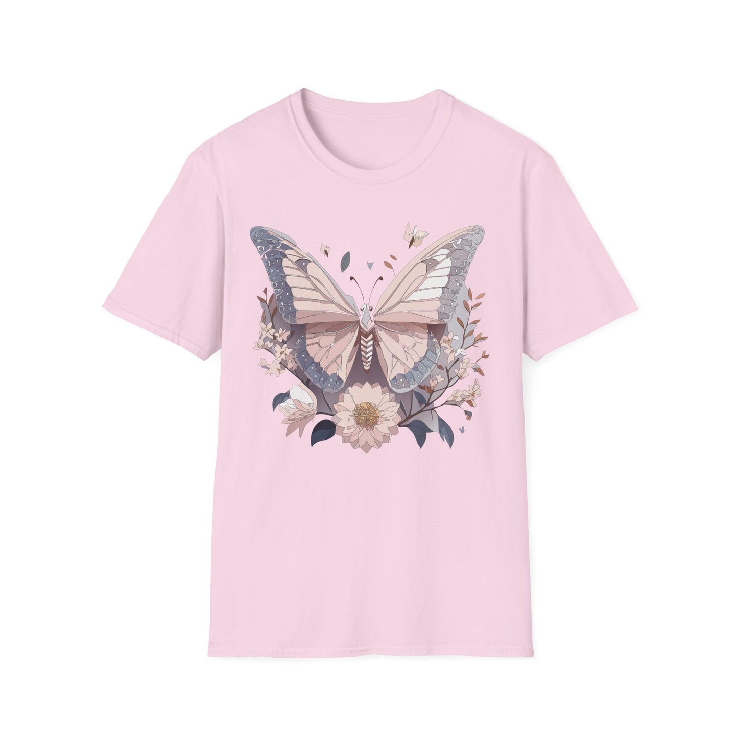 Butterfly Shirt Unisex Gildan Softstyle 64000 Monarch Butterfly Tee 100 Percent Ring Spun Cotton