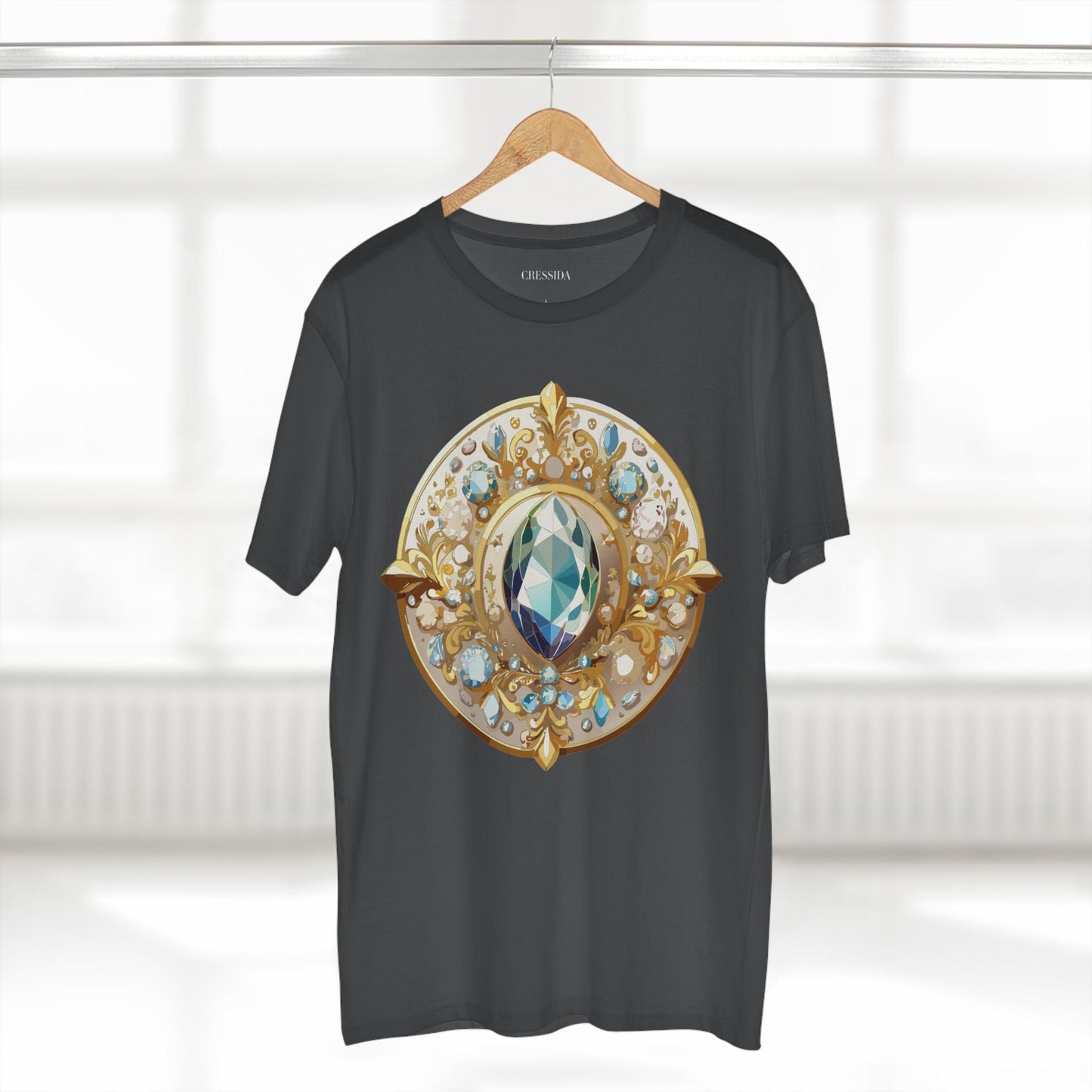Medallion Graphic T-Shirt Unisex 100 Cotton With Gold Art Design Medal Tee 21