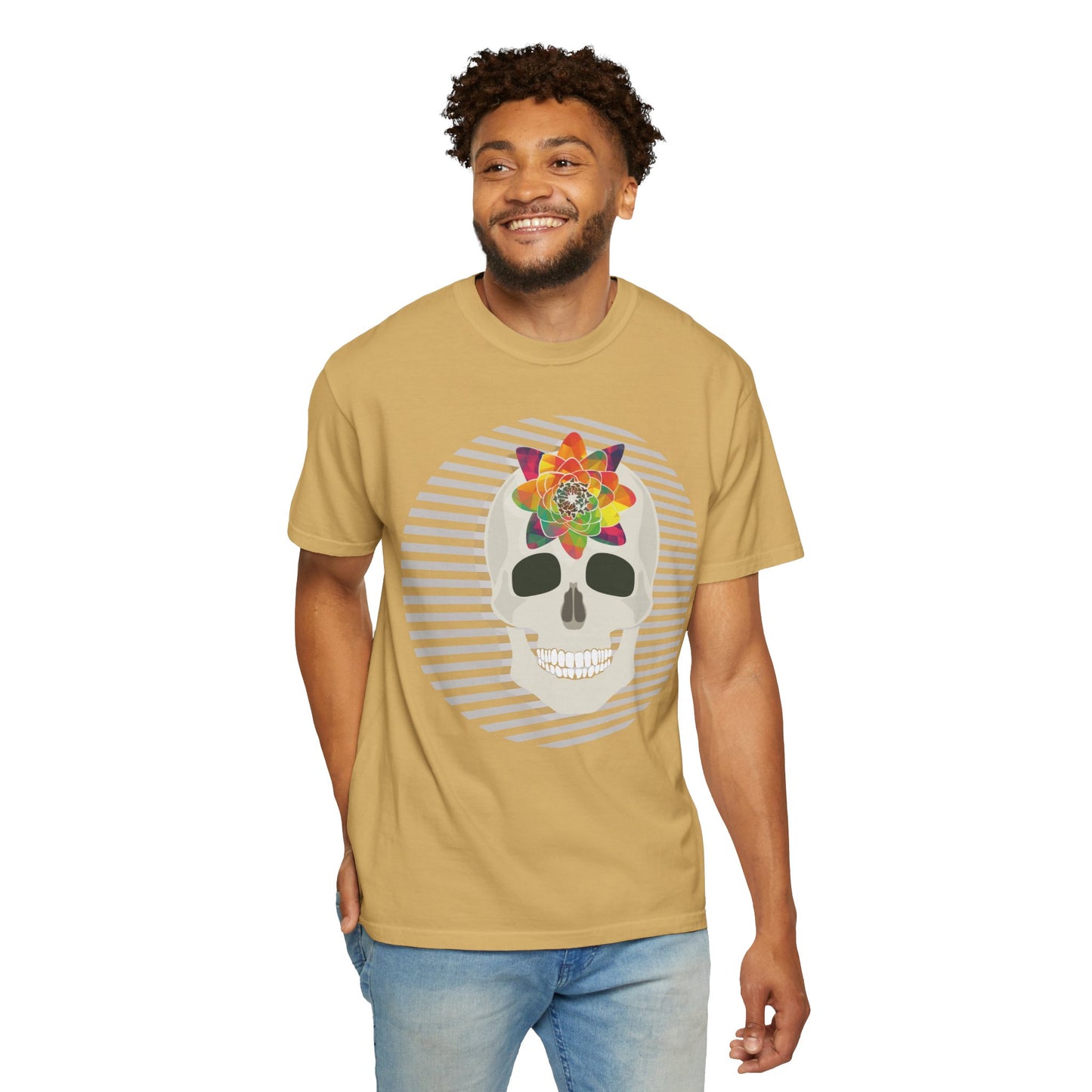 Unisex Cotton Tee Shirt with Skull