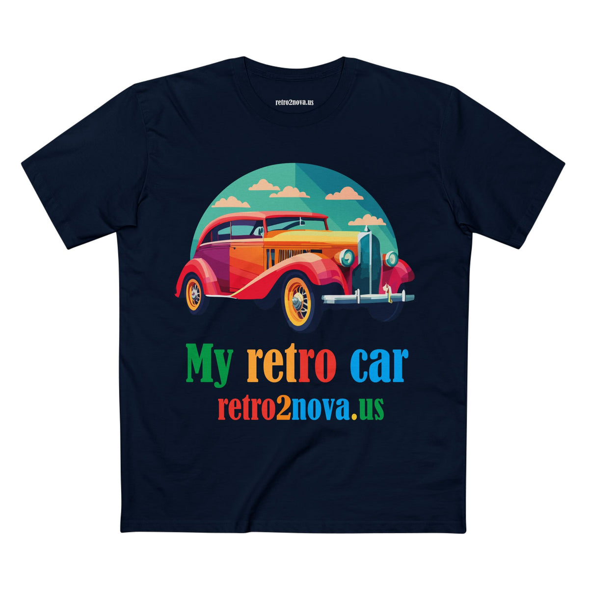 Retro Car Vintage Graphic Tee Staple Unisex 100 Cotton Tee Shirt - RC-20