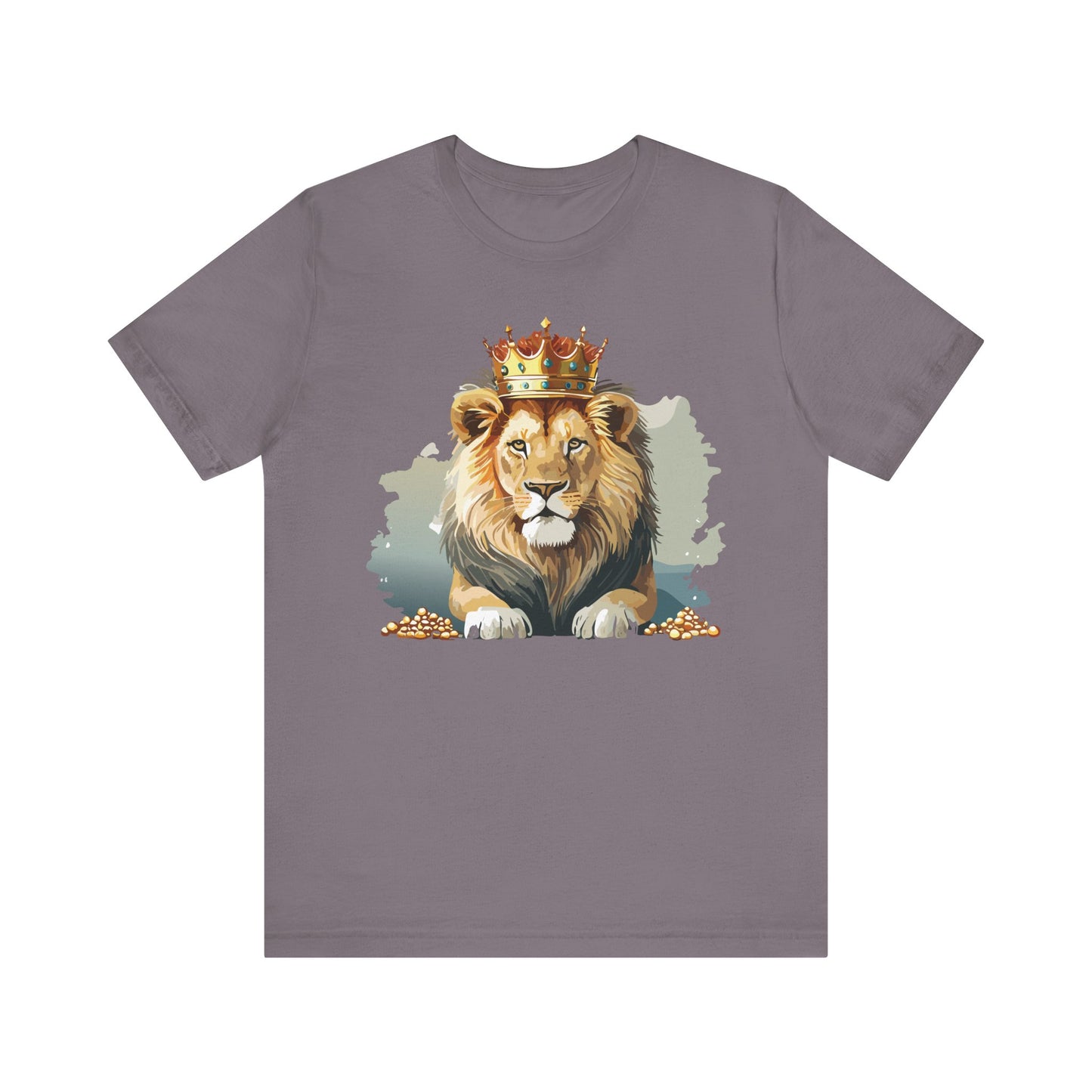 Majestic Lion Crown T-shirt, Animal Shirt, Lion Tee, Unisex Top, Birthday Gift, Shirt with Animal design