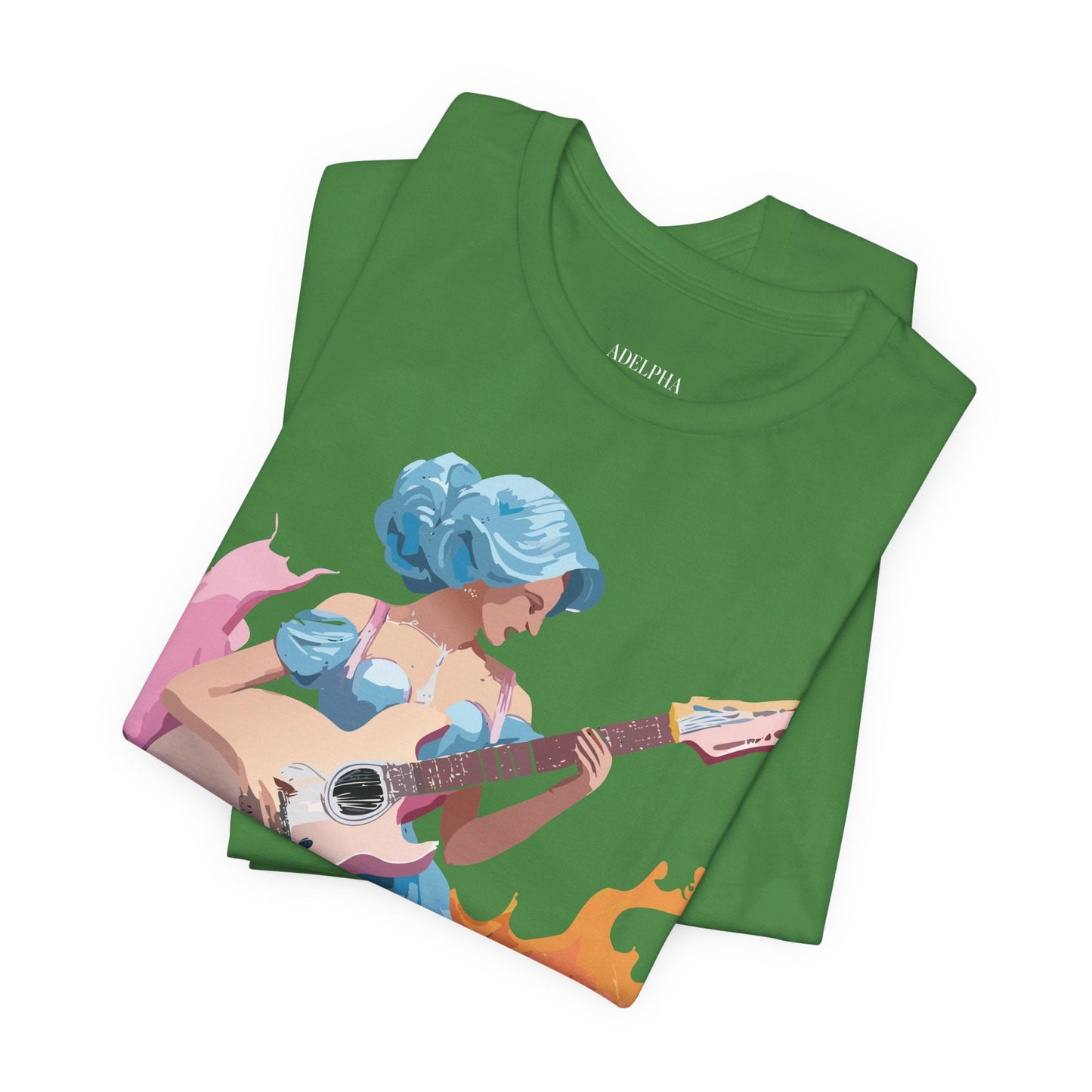 Music Graphic Unisex 100 Cotton Vintage Art with Musical Elements Tee 45