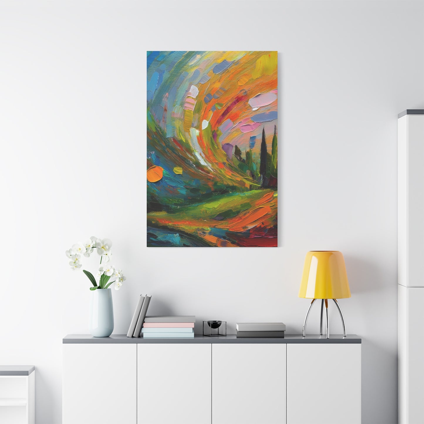 Abstract Oil Painting Print Canvas 20x24,20x30,24x30 24x32,24x36,30x40 32x48,36x48,40x60 Pine-Wood Inner Frame ABS-119