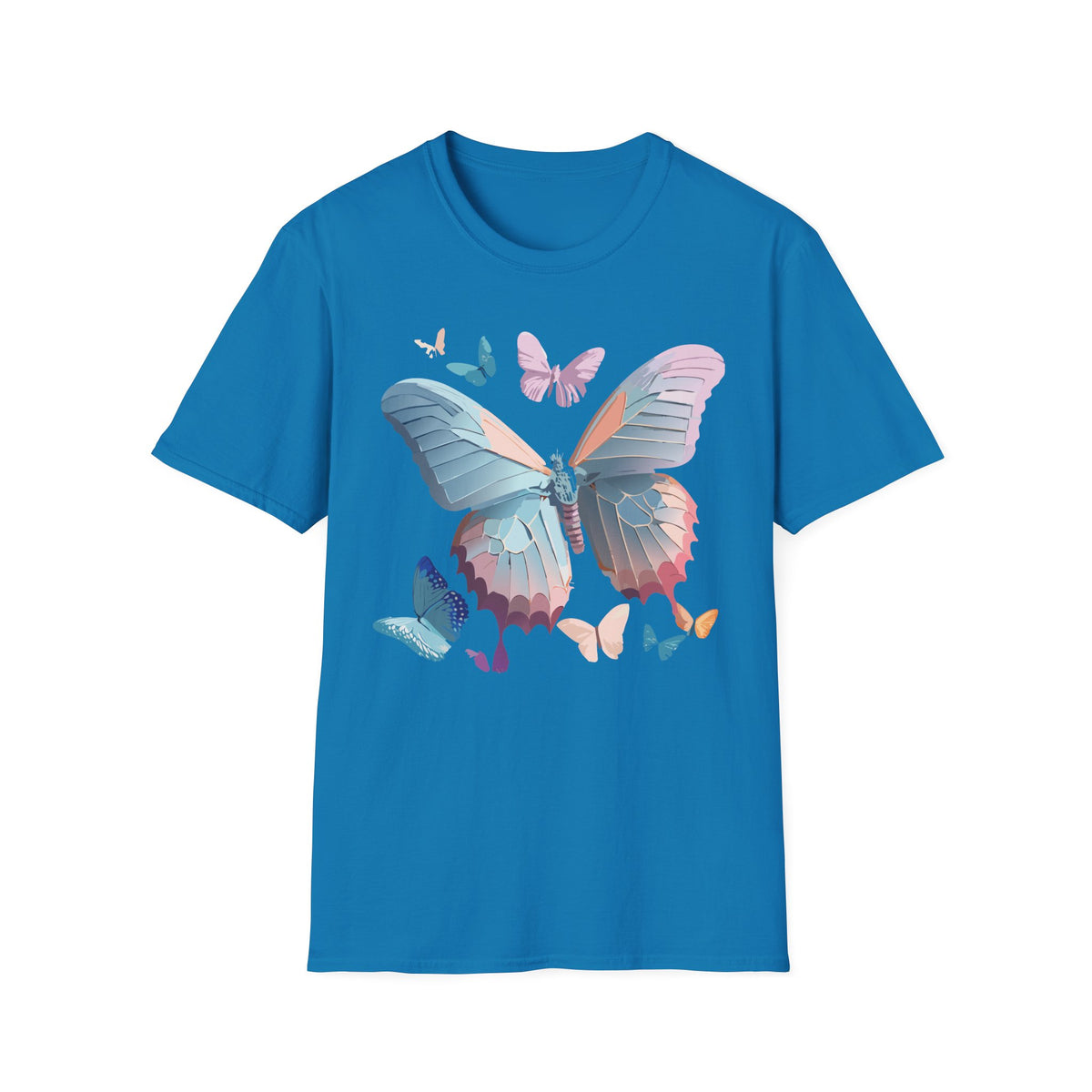 Butterfly Watercolor Tee — Pastel Wings Graphic Tee Unisex 100 Cotton Gildan T-Shirt