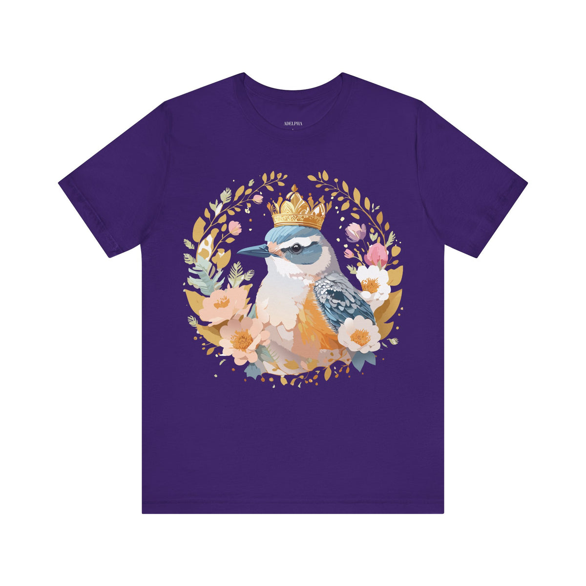 Medallion Graphic Unisex Cotton Bella+Canvas Tee with Floral Art Design m73