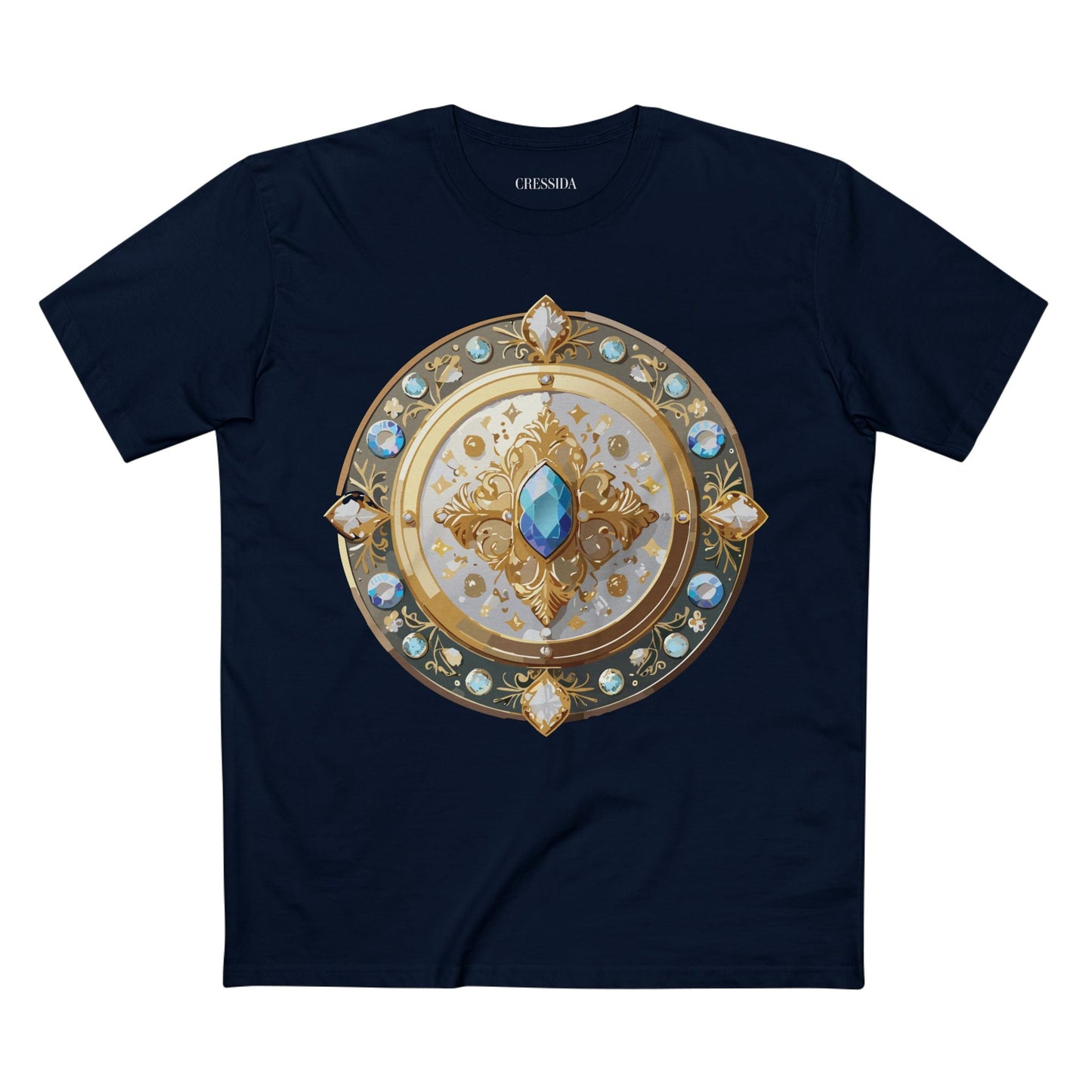 Medallion Graphic T-Shirt Unisex 100 Cotton With Gold Art Design Medal Tee 18