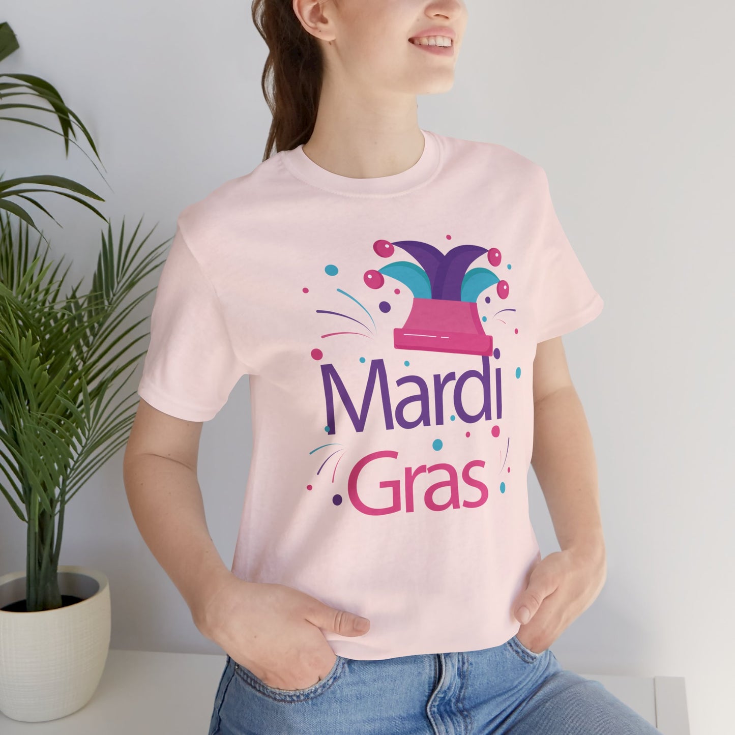 Tee-shirt en coton unisexe pour Mardi Gras