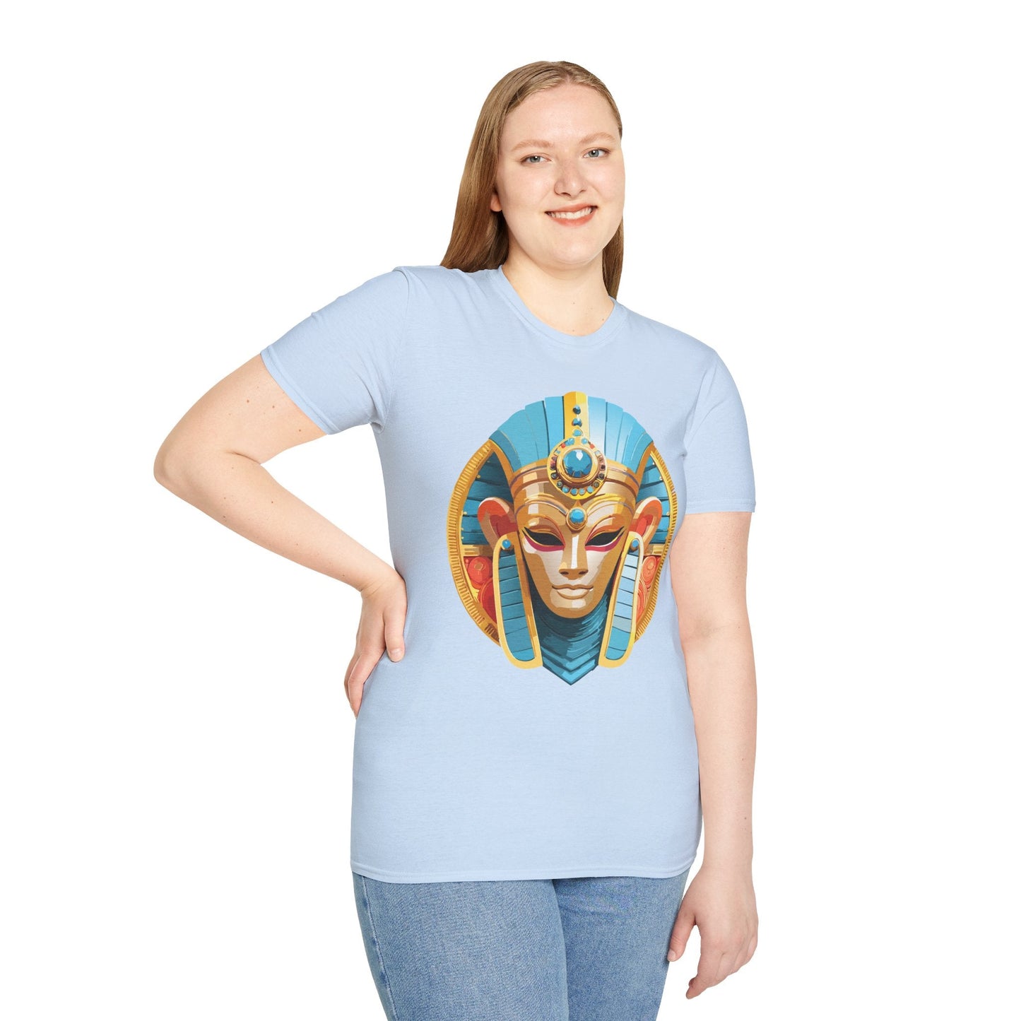 Mask Tee Shirt Unisex Softstyle Short Sleeve Art Design T Shirt 100 Percent Ring Spun Cotton