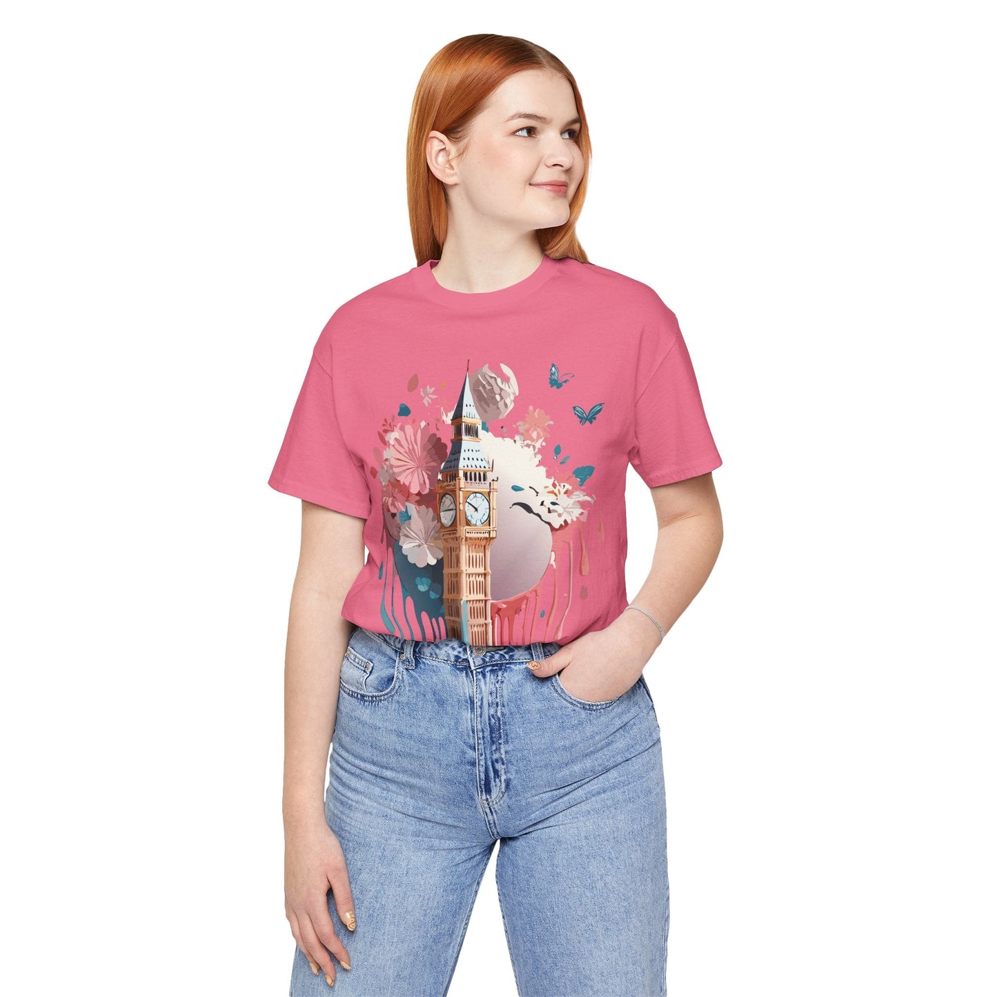 London Tourist Shirt Graphic Tee Unisex Vintage Inspired Artwork By Adelpha Original Collection