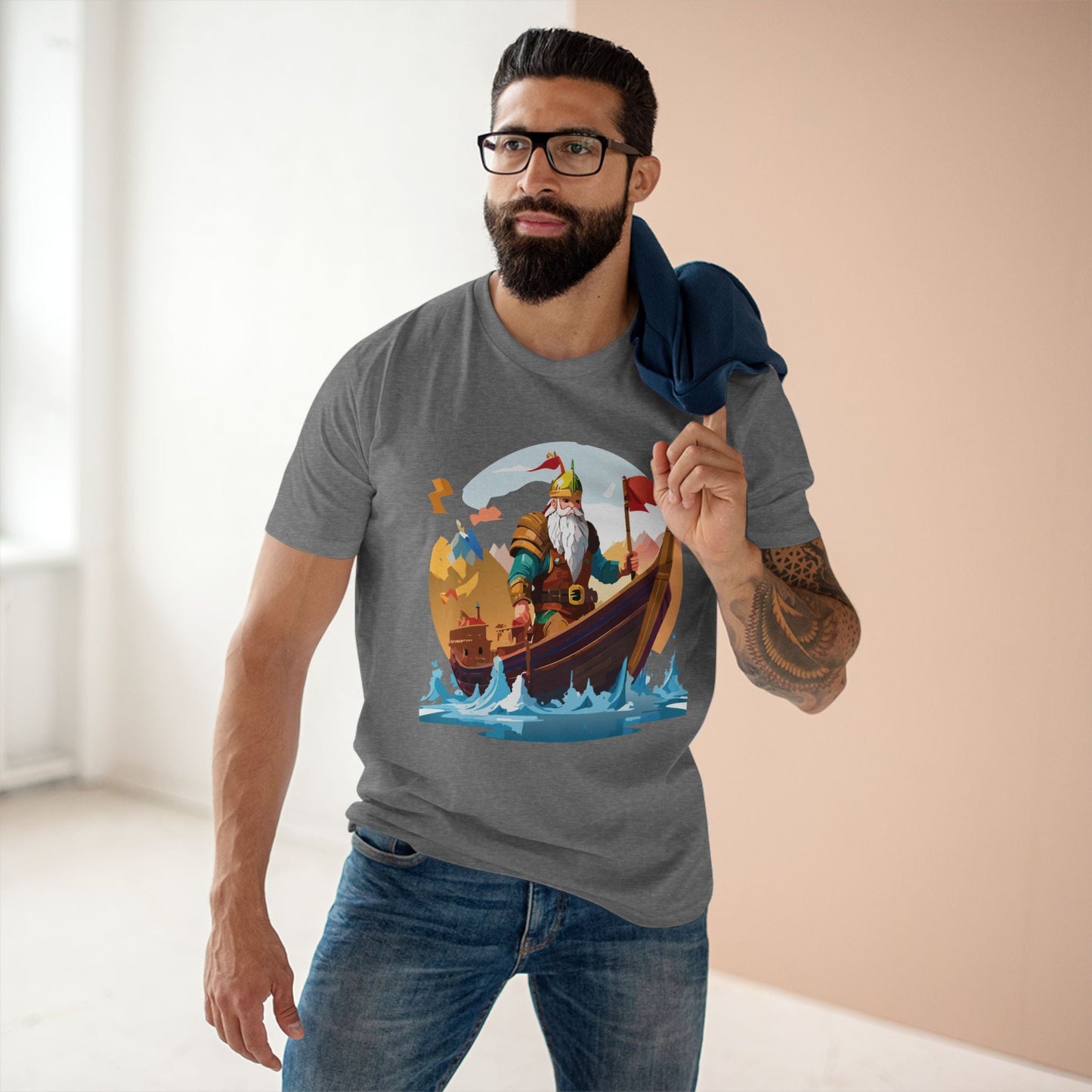 Viking Graphic Unisex 100 Cotton Staple Tee 1