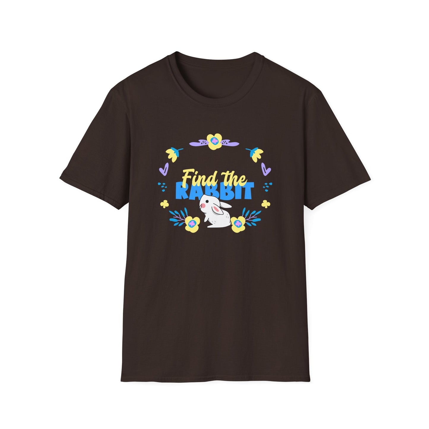 Easter Bunny T Shirt Unisex Gildan Softstyle 64000 Breathable Cotton Easter Design