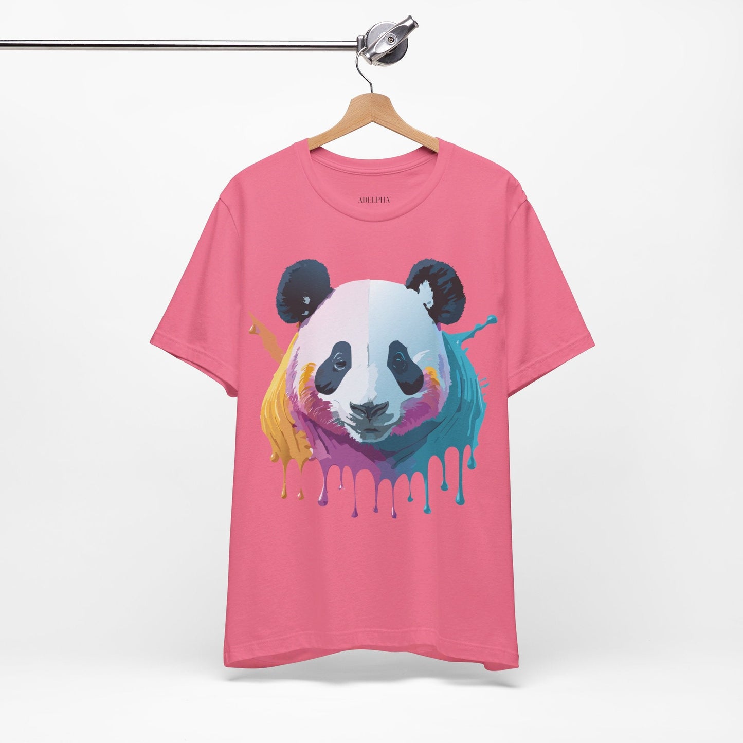 Panda Shirt Unisex Graphic Tee Vintage Inspired Artwork By Adelpha Jersey Short Sleeve