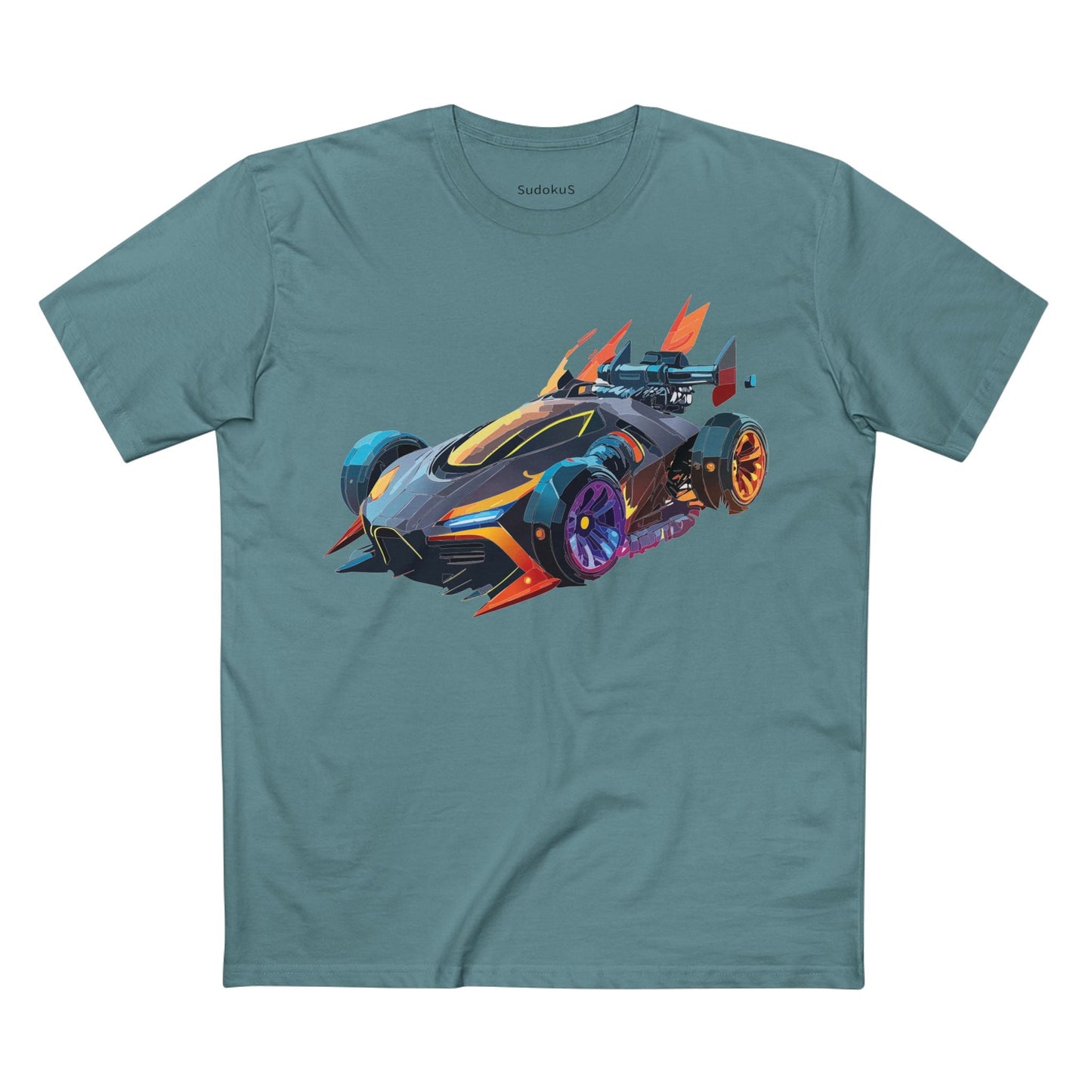 Car Graphic Unisex 100 Cotton Staple Tee 14
