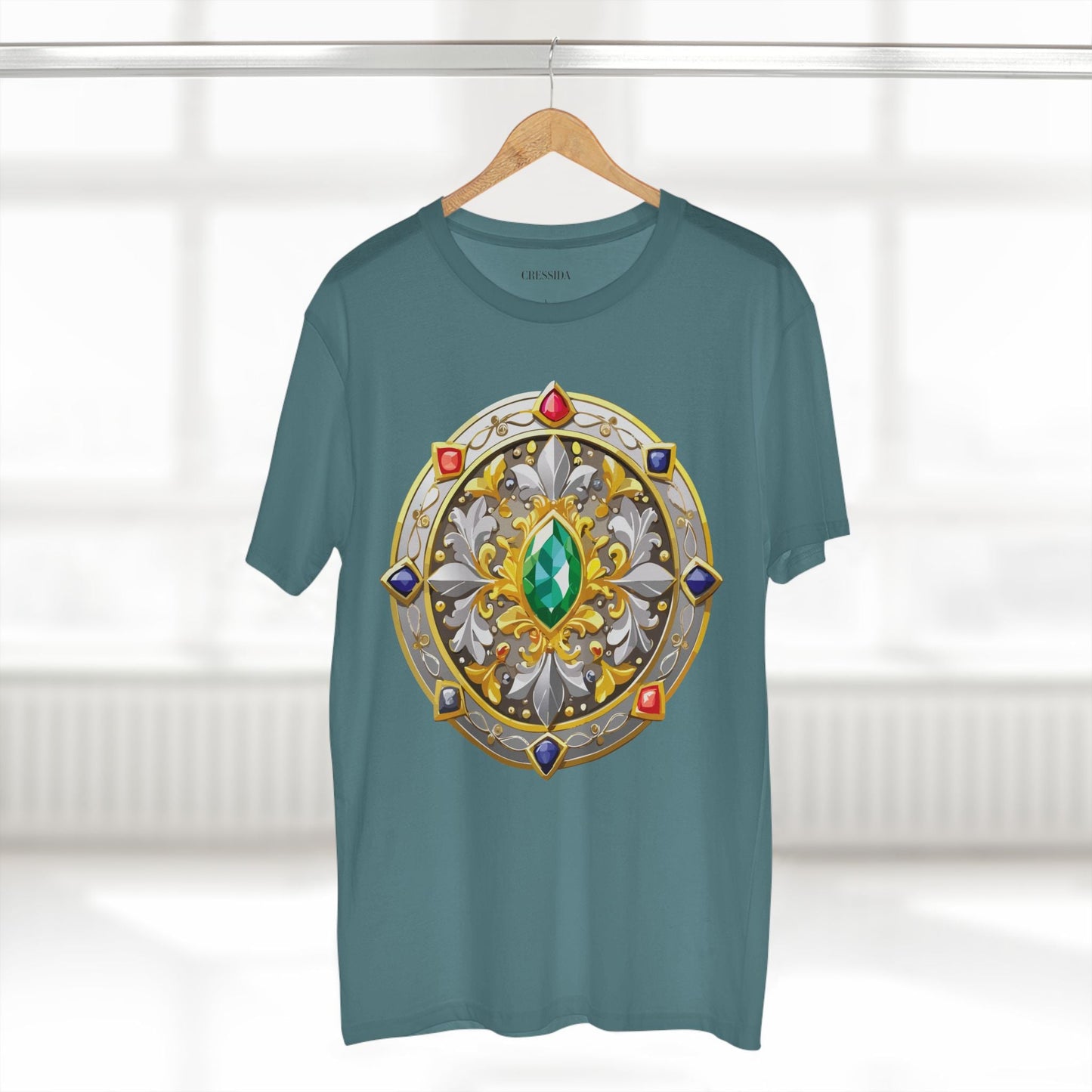 Medallion Graphic T-Shirt Unisex 100 Cotton With Gold Art Design Medal Tee 5