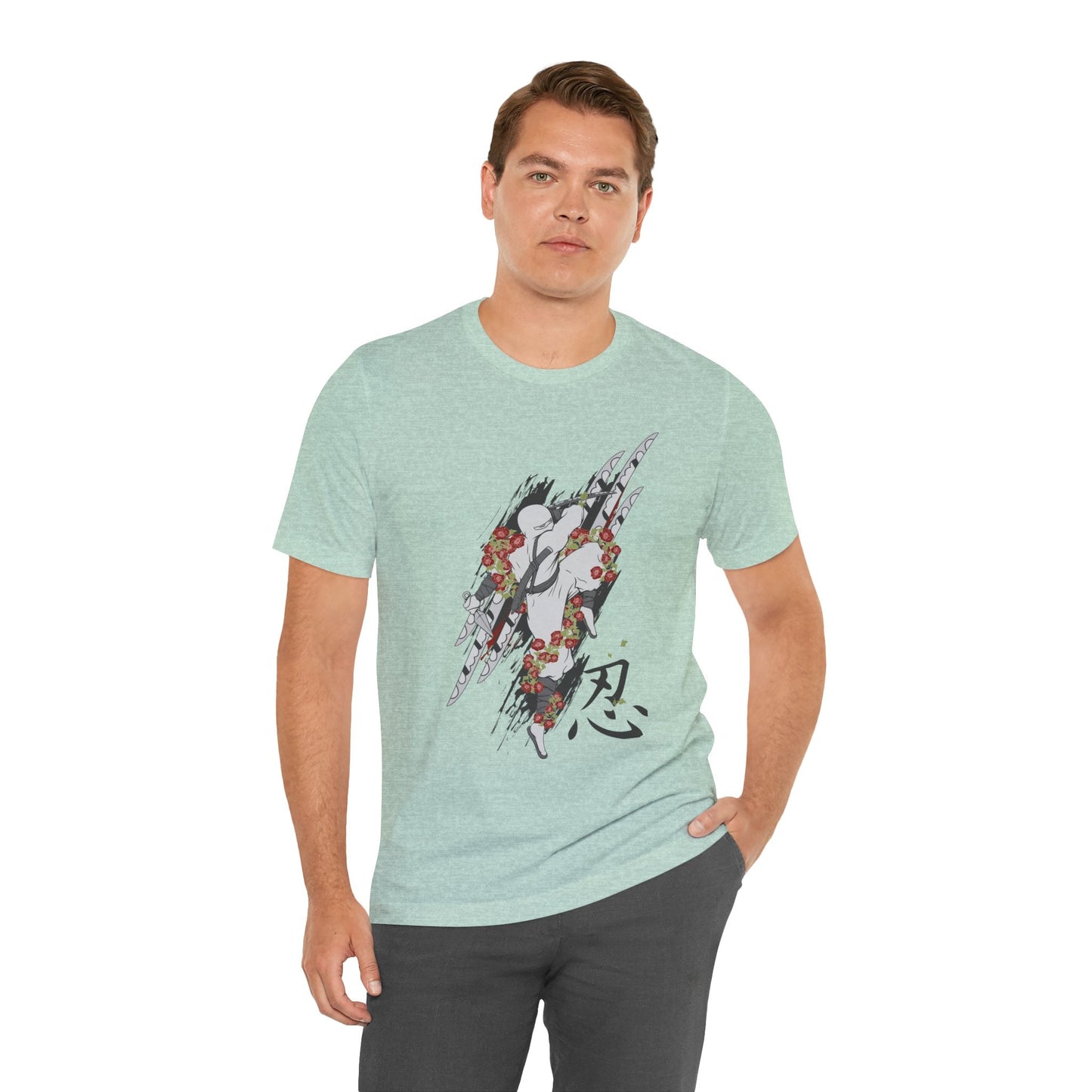 Ninja Samurai Artwork Graphic Unisex Cotton T-Shirt r5