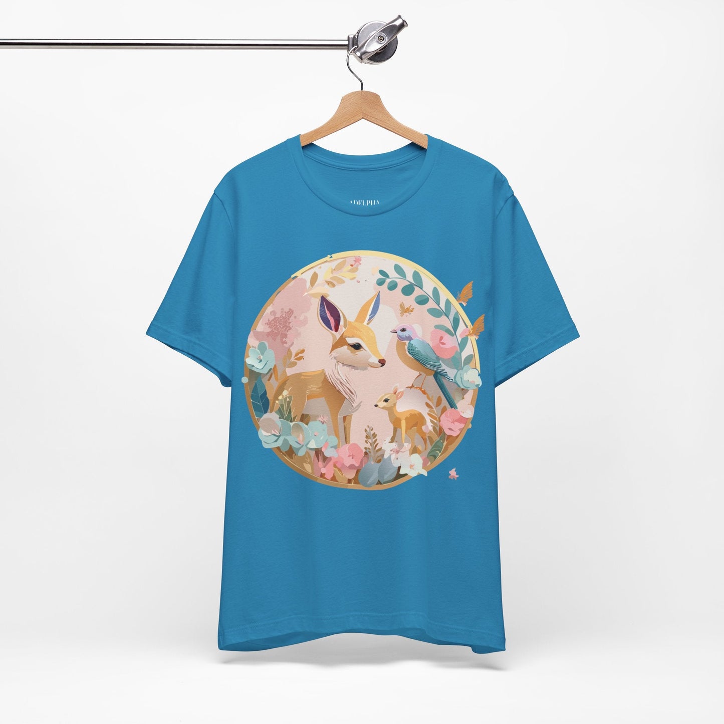 Adelpha Medallion Graphic Tee Unisex Short Sleeve Shirt Vintage Inspired Art Design