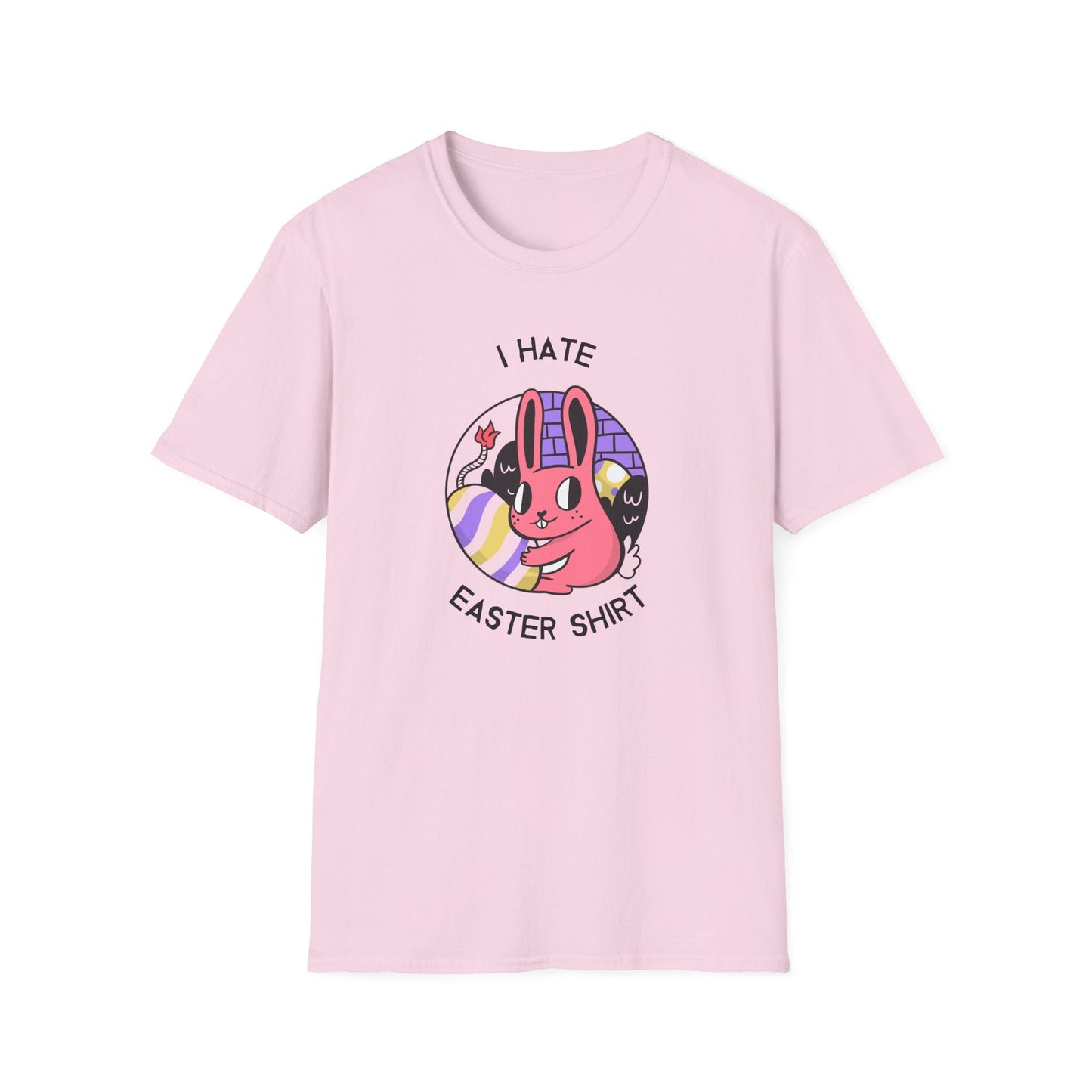 Funny Easter T Shirt Unisex Gildan Softstyle 64000 Easter Design Tee With Signature Print