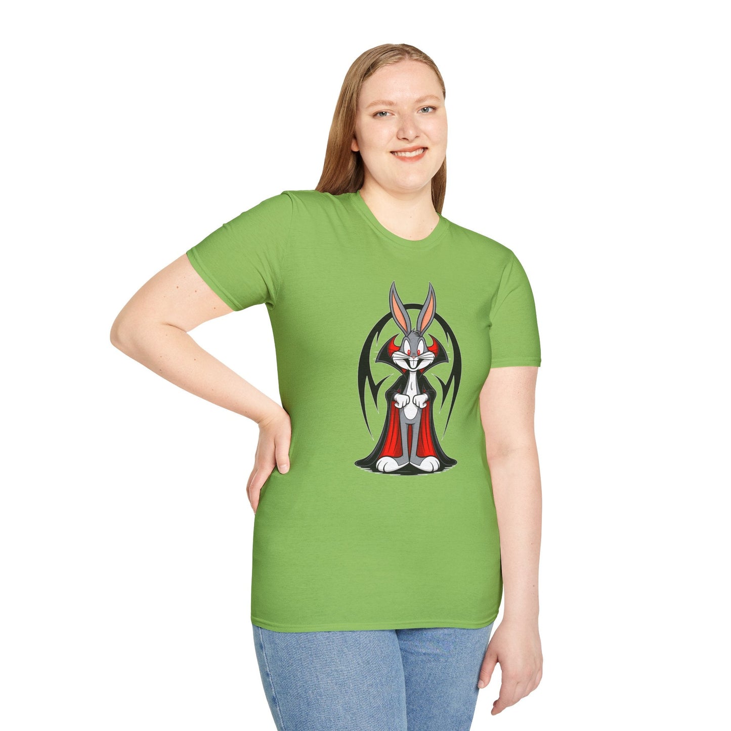 Cartoon Bunny Graphic Unisex Cotton Animal Animation Artwork Design Tee 28
