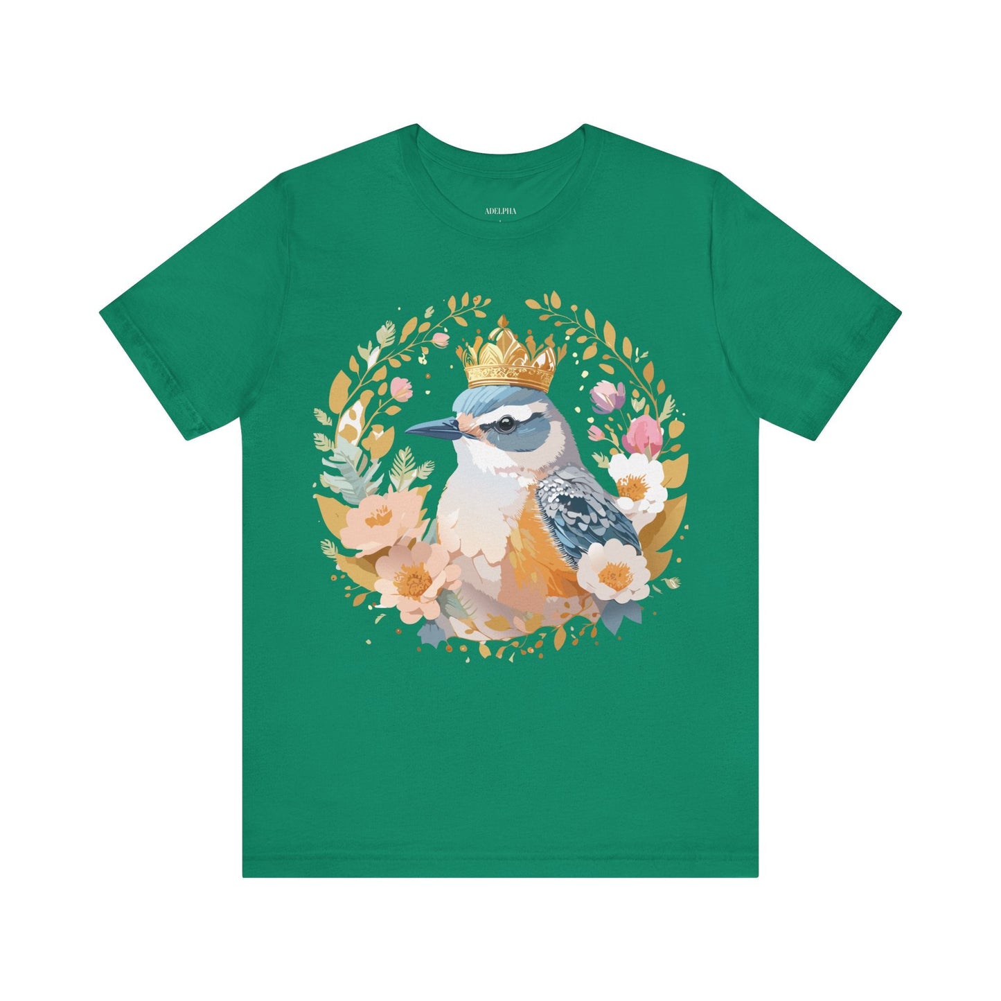 Adelpha Medallion Graphic Tee Unisex Short Sleeve Vintage Inspired Art Design Apparel