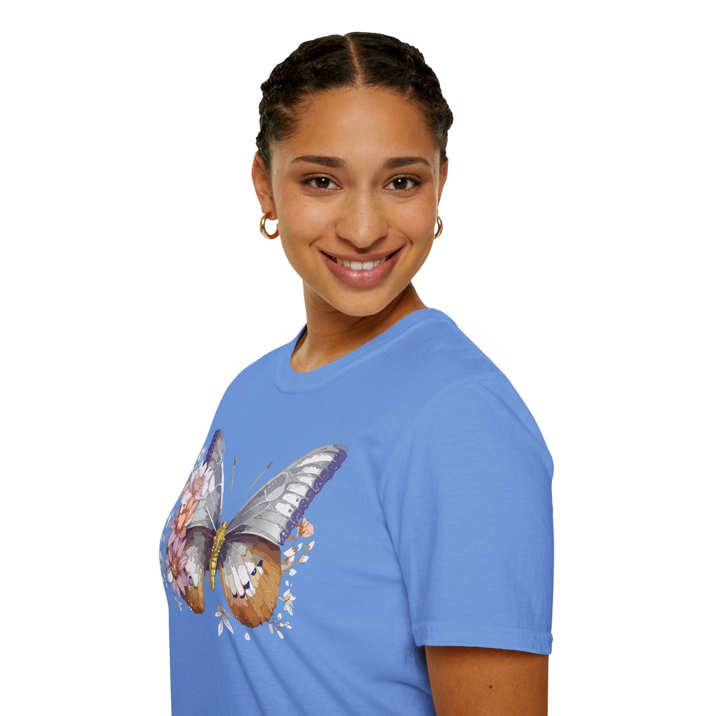 Butterfly Shirt Unisex T Shirt 100 Percent Ring Spun Cotton Gildan Softstyle Tee