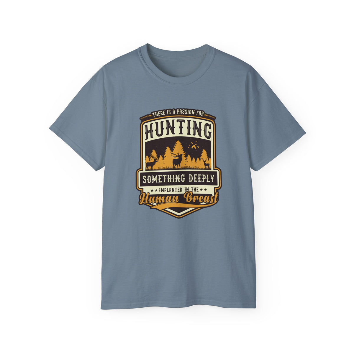 Hunting Badge Graphic Tee | Forest Trees Camper Outdoors